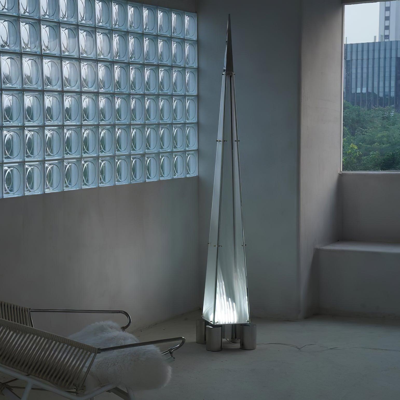 Velelira Modern Glass Floor Lamp