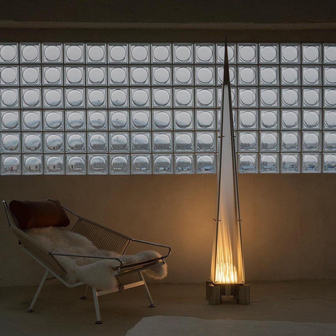 Velelira Modern Glass Floor Lamp