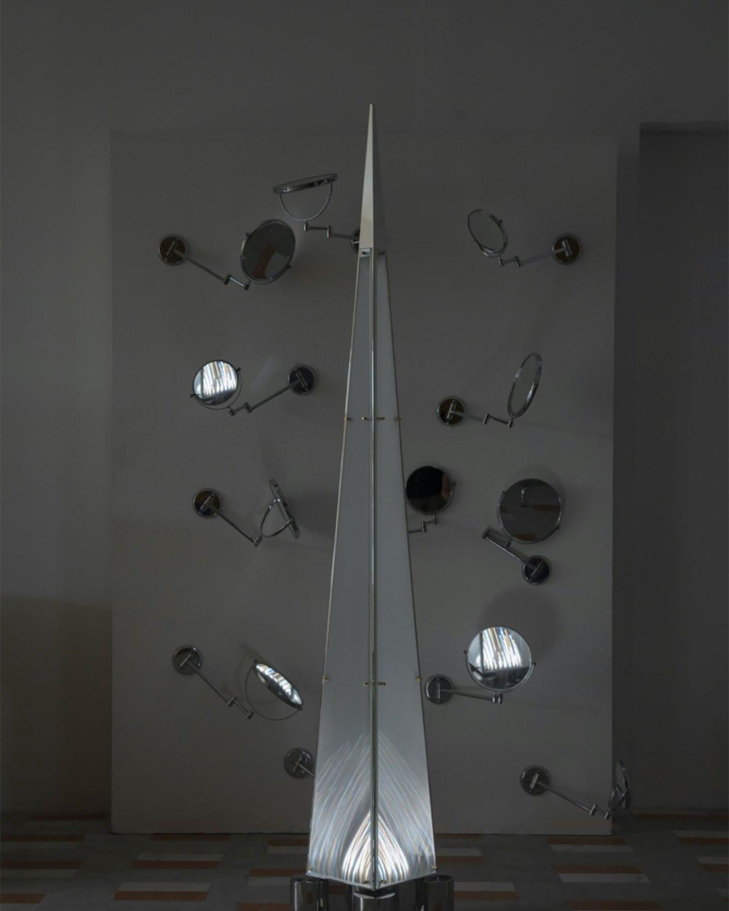 Velelira Modern Glass Floor Lamp