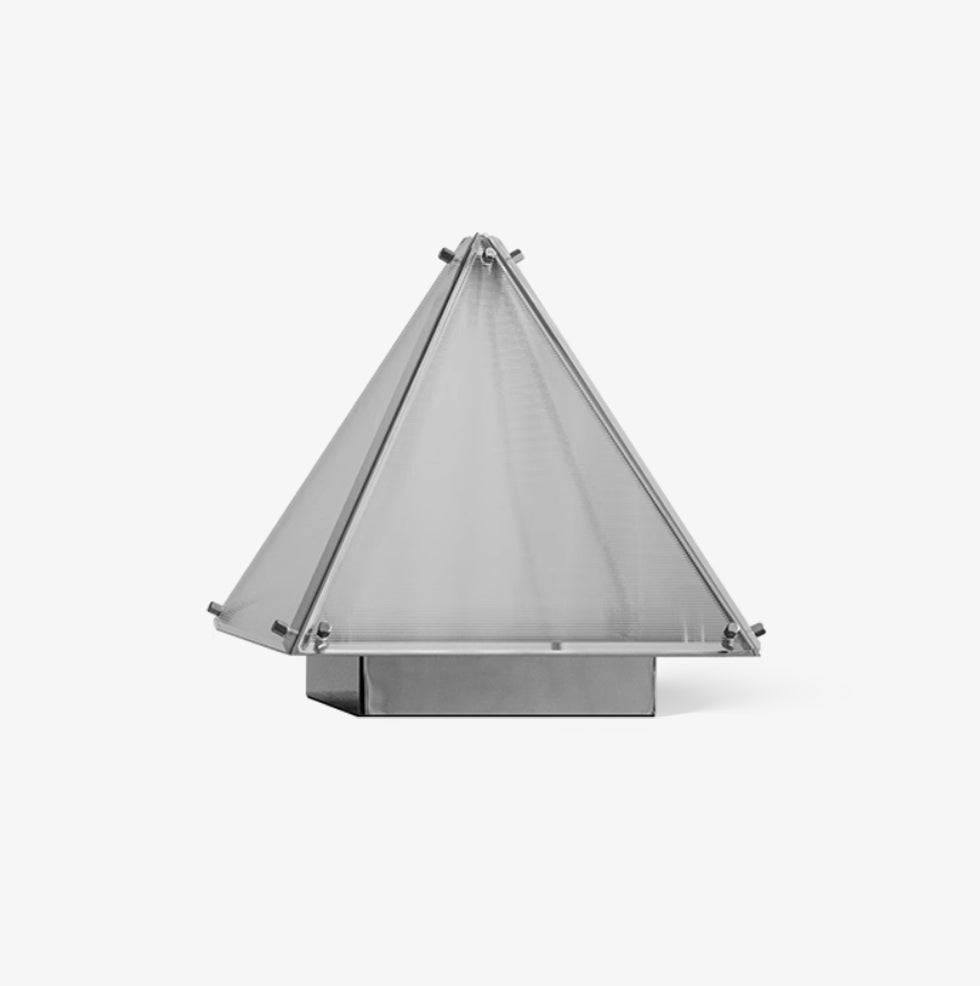 Mymiryre Pyramid Glass Table Lamp
