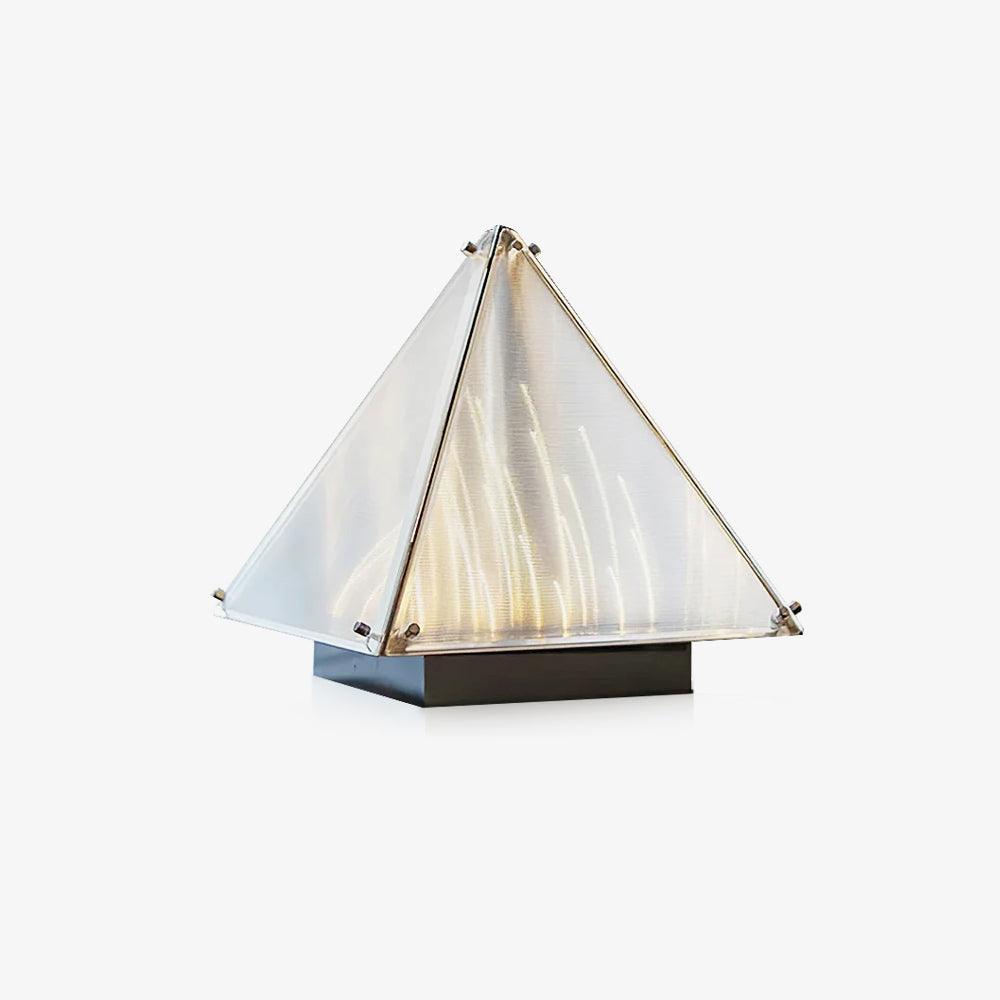 Mymiryre Pyramid Glass Table Lamp