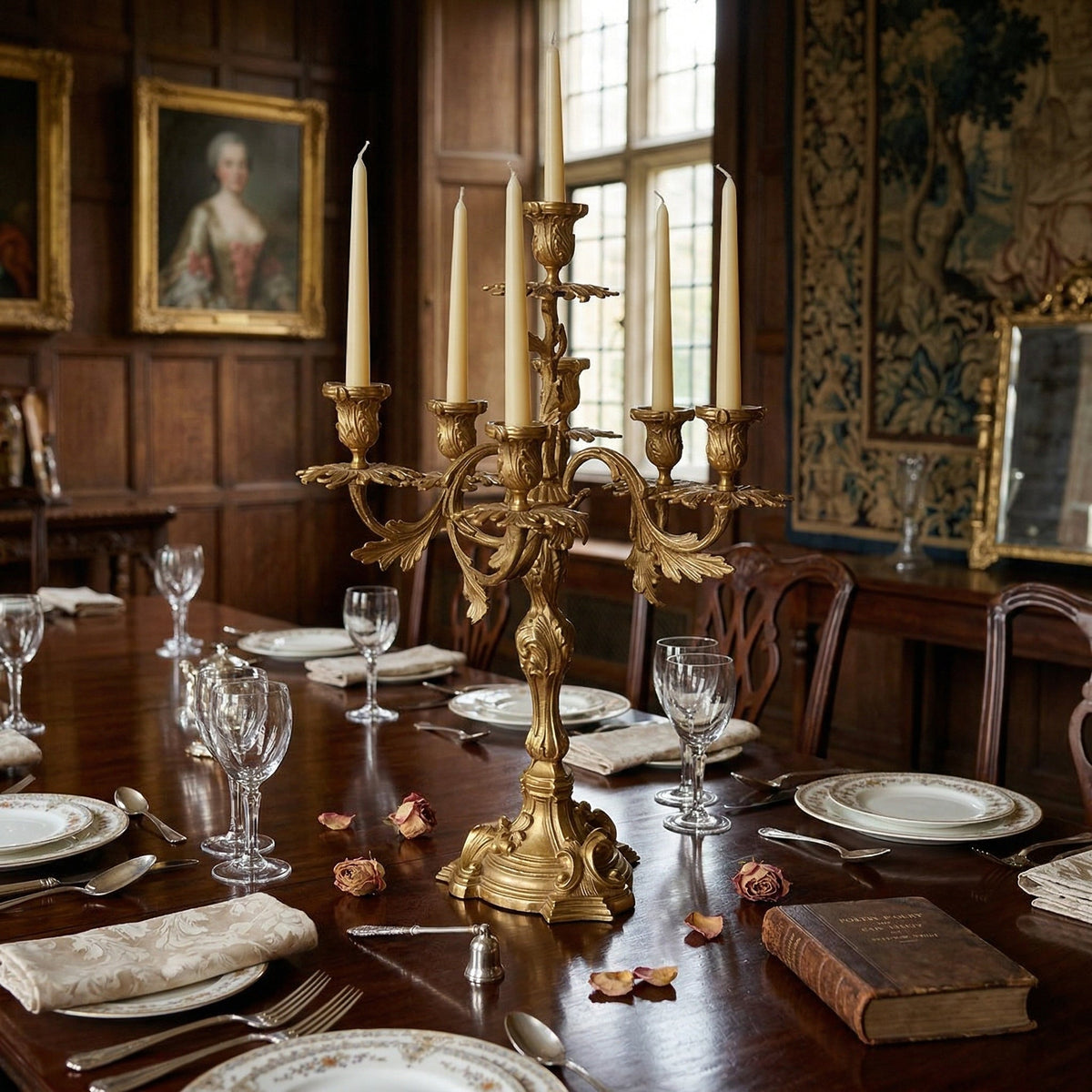 Renarine Rococo Seven-Light Candelabra