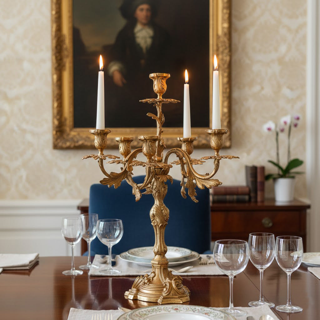 Renarine Rococo Seven-Light Candelabra
