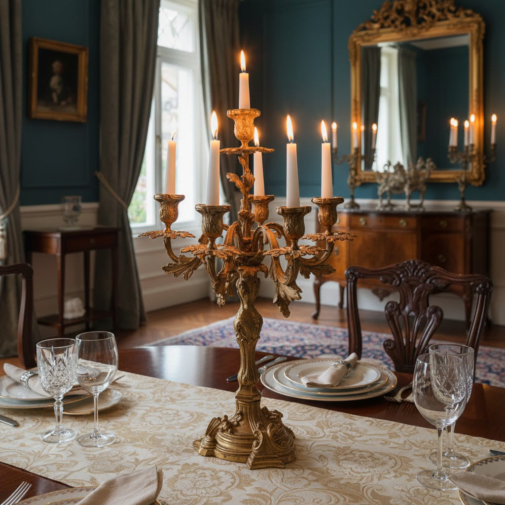 Renarine Rococo Seven-Light Candelabra