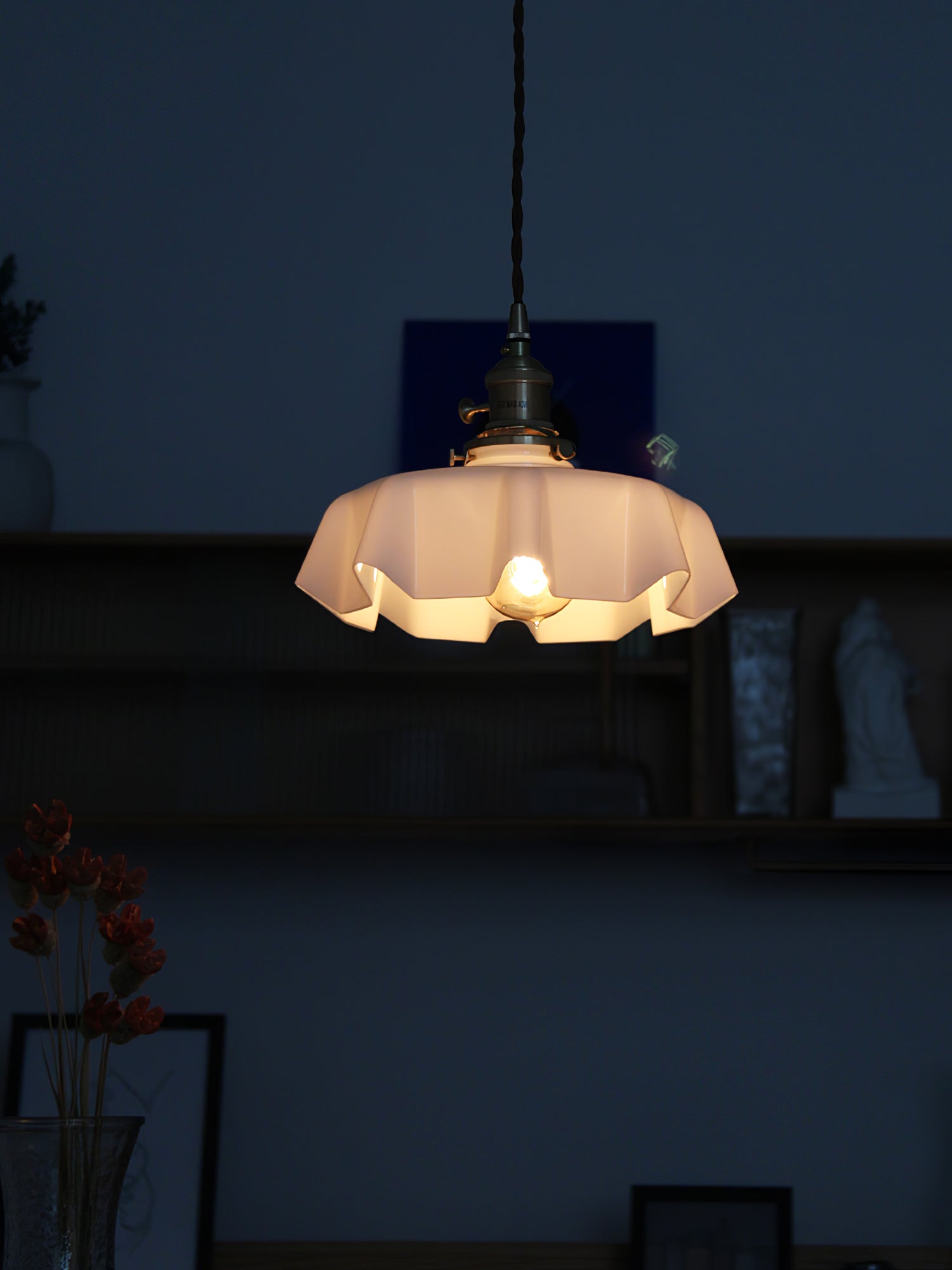 Lustra Pendant Light French Flower for Dining Room - Neutral Decor