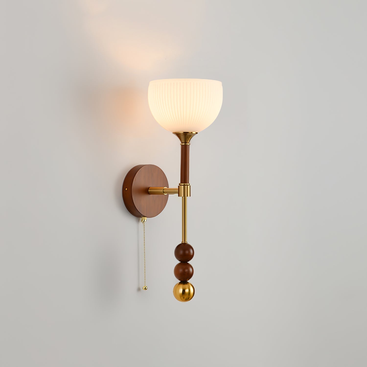 Hilda Roma Elegance Wood Sconce Wall lamp - Neutral Decor
