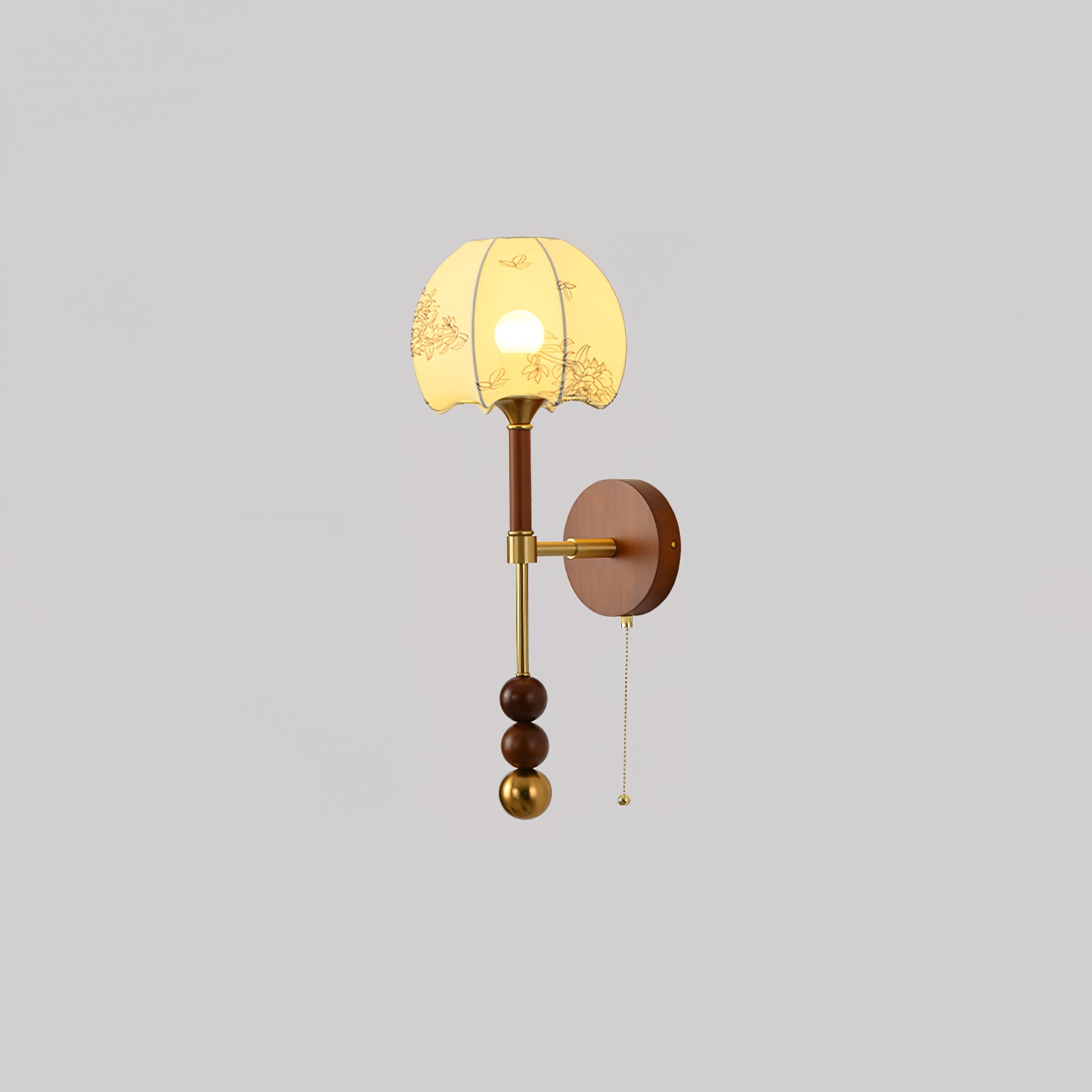 Hilda Roma Elegance Wood Sconce Wall lamp - Neutral Decor