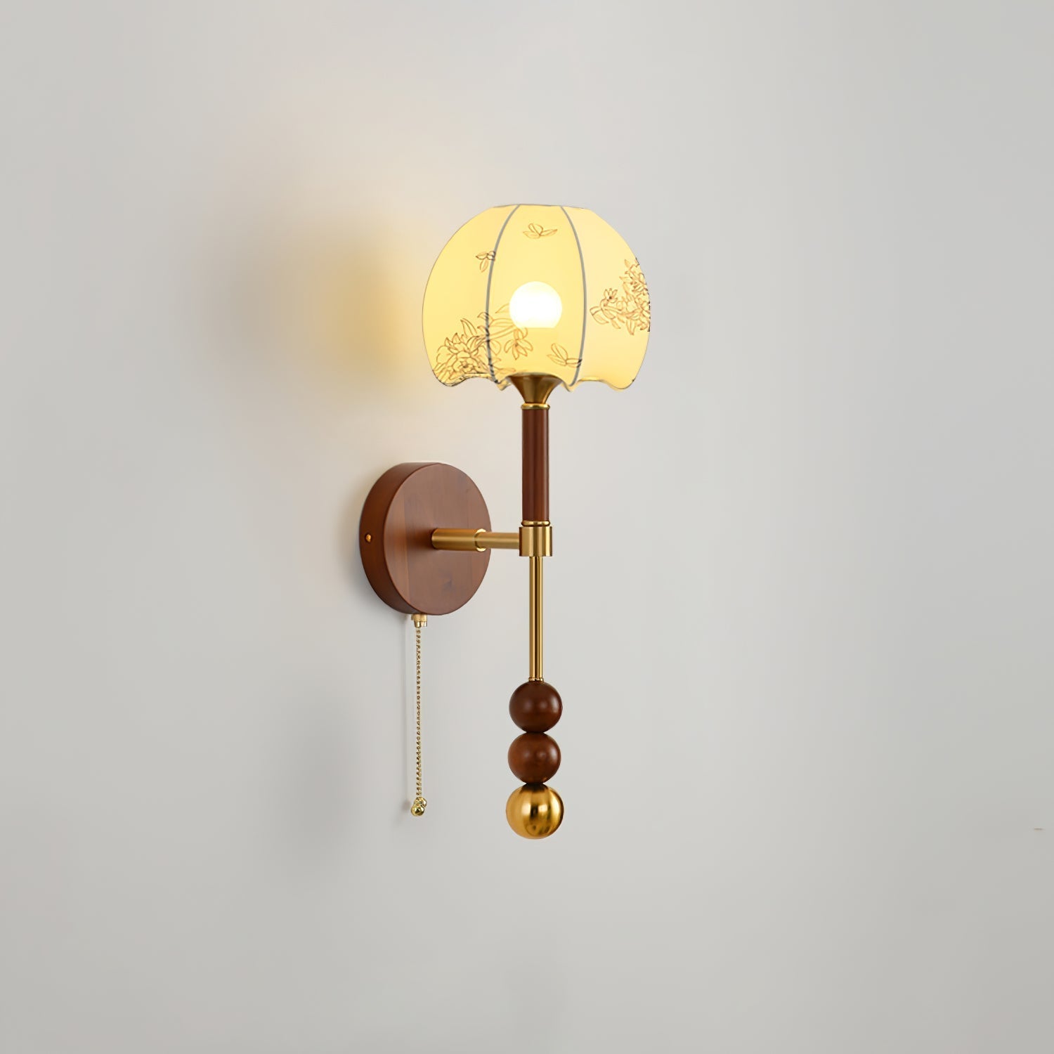 Hilda Roma Elegance Wood Sconce Wall lamp - Neutral Decor