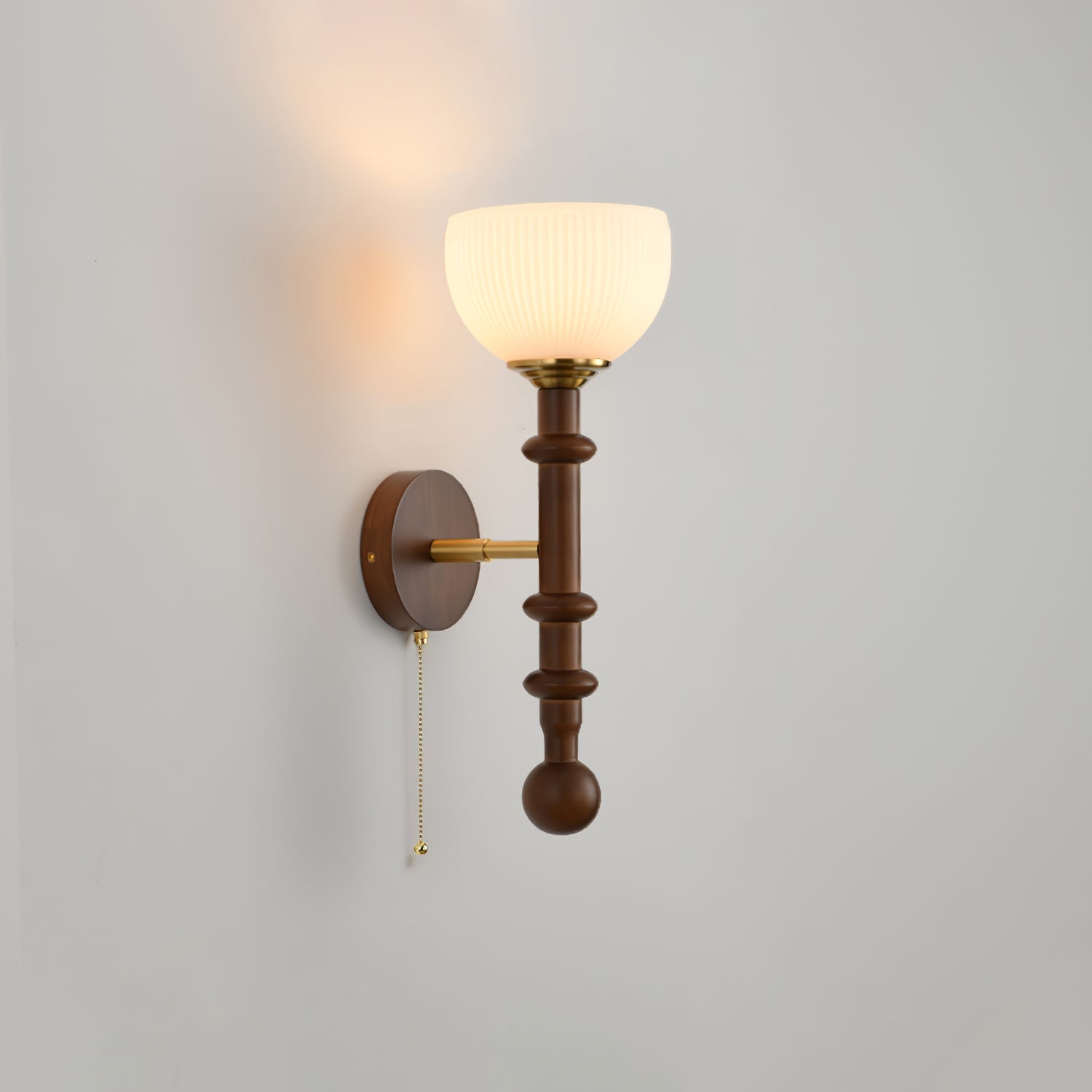 Hilda Roma Elegance Wood Sconce Wall lamp - Neutral Decor