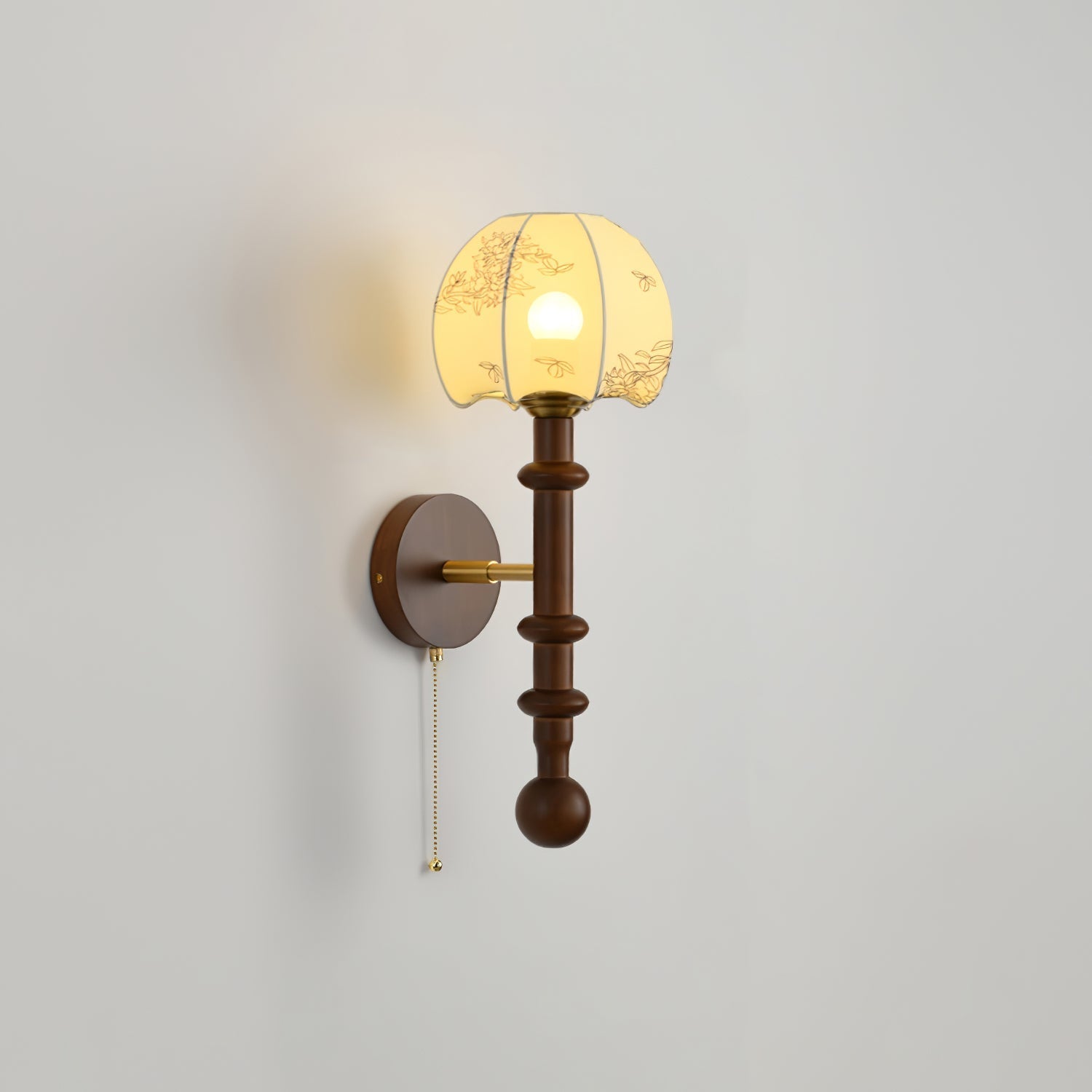 Hilda Roma Elegance Wood Sconce Wall lamp - Neutral Decor