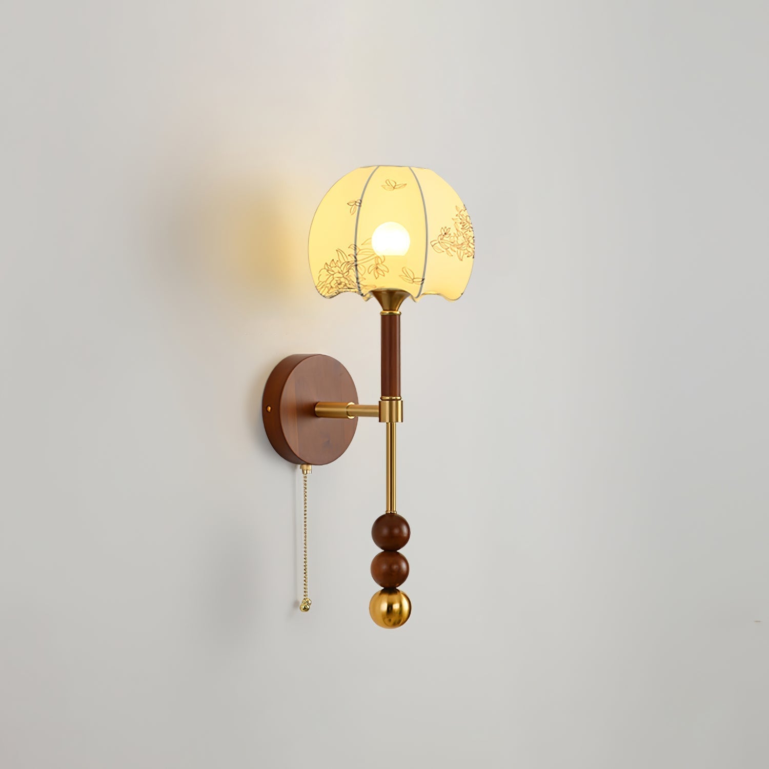 Hilda Roma Elegance Wood Sconce Wall lamp - Neutral Decor