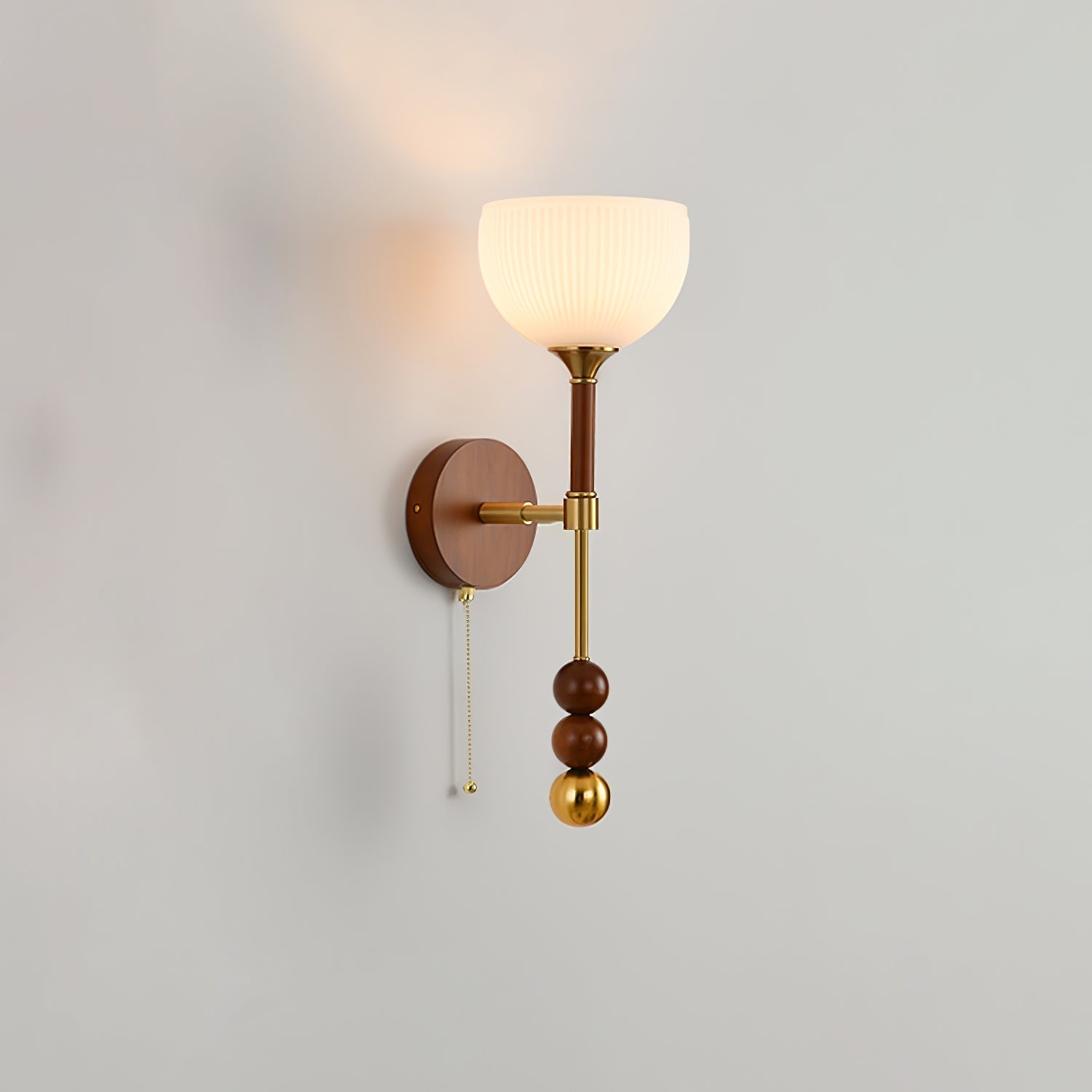 Hilda Roma Elegance Wood Sconce Wall lamp - Neutral Decor