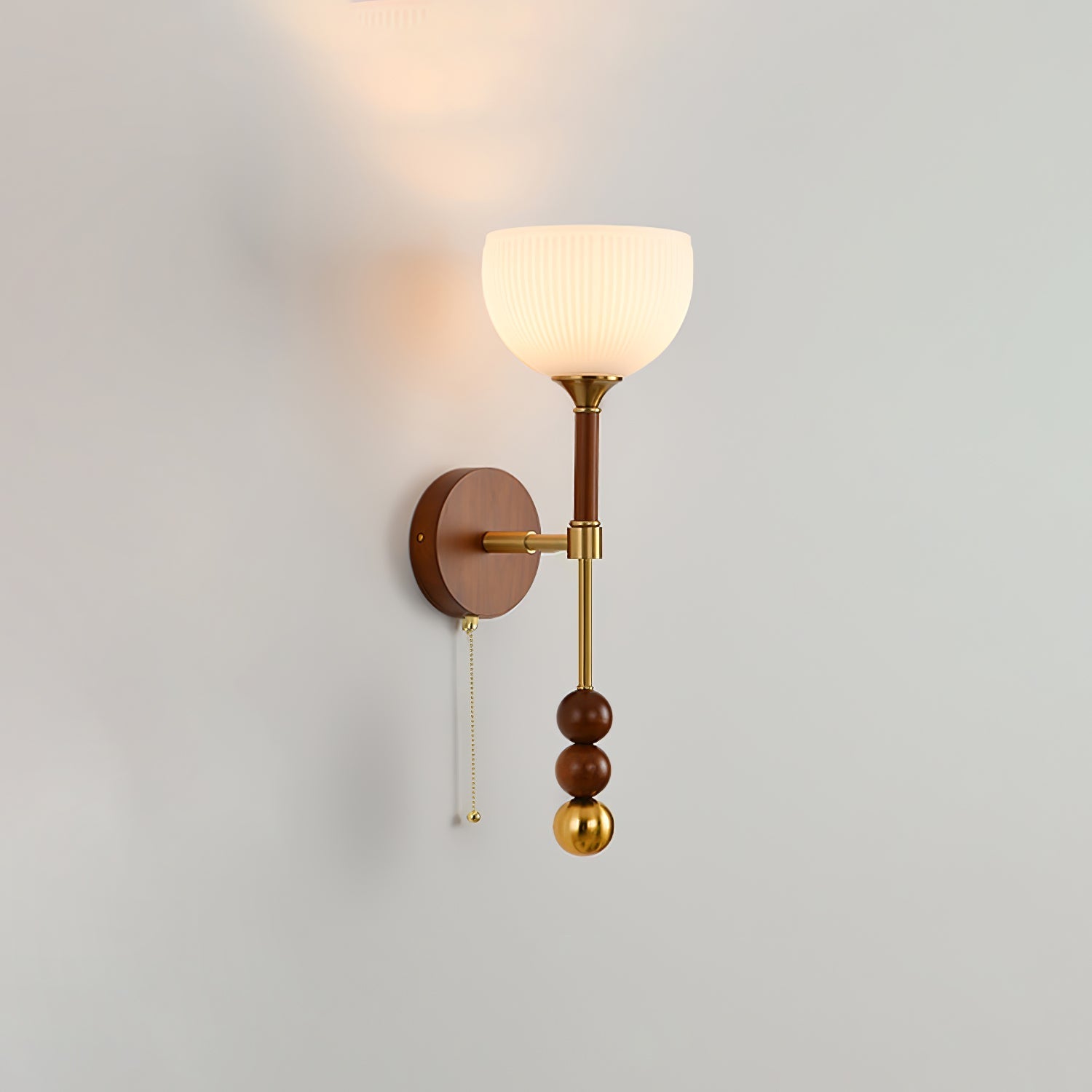 Hilda Roma Elegance Wood Sconce Wall lamp - Neutral Decor