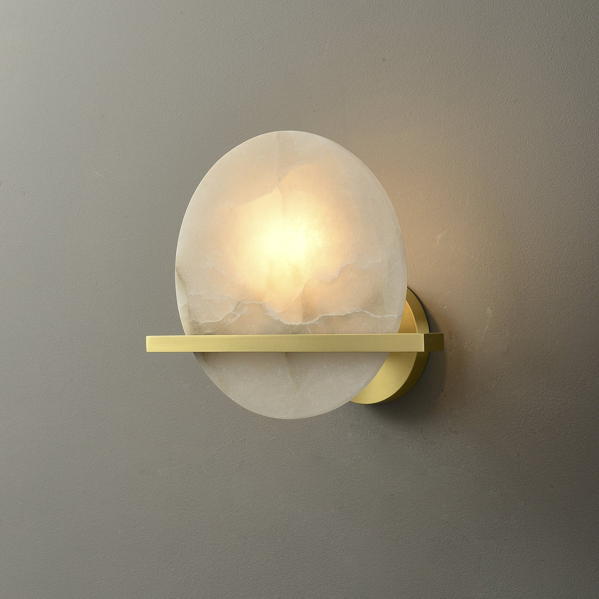 Avemis Sphere Alabaster Wall Light