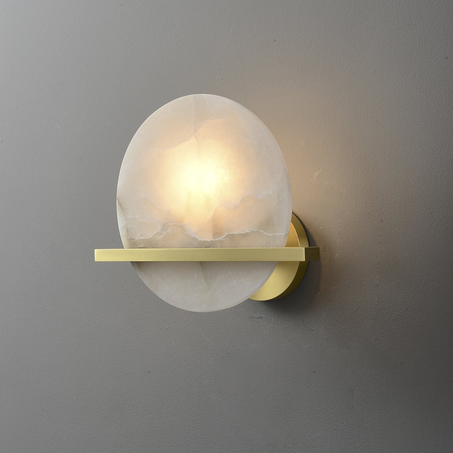 Avemis Sphere Alabaster Wall Light