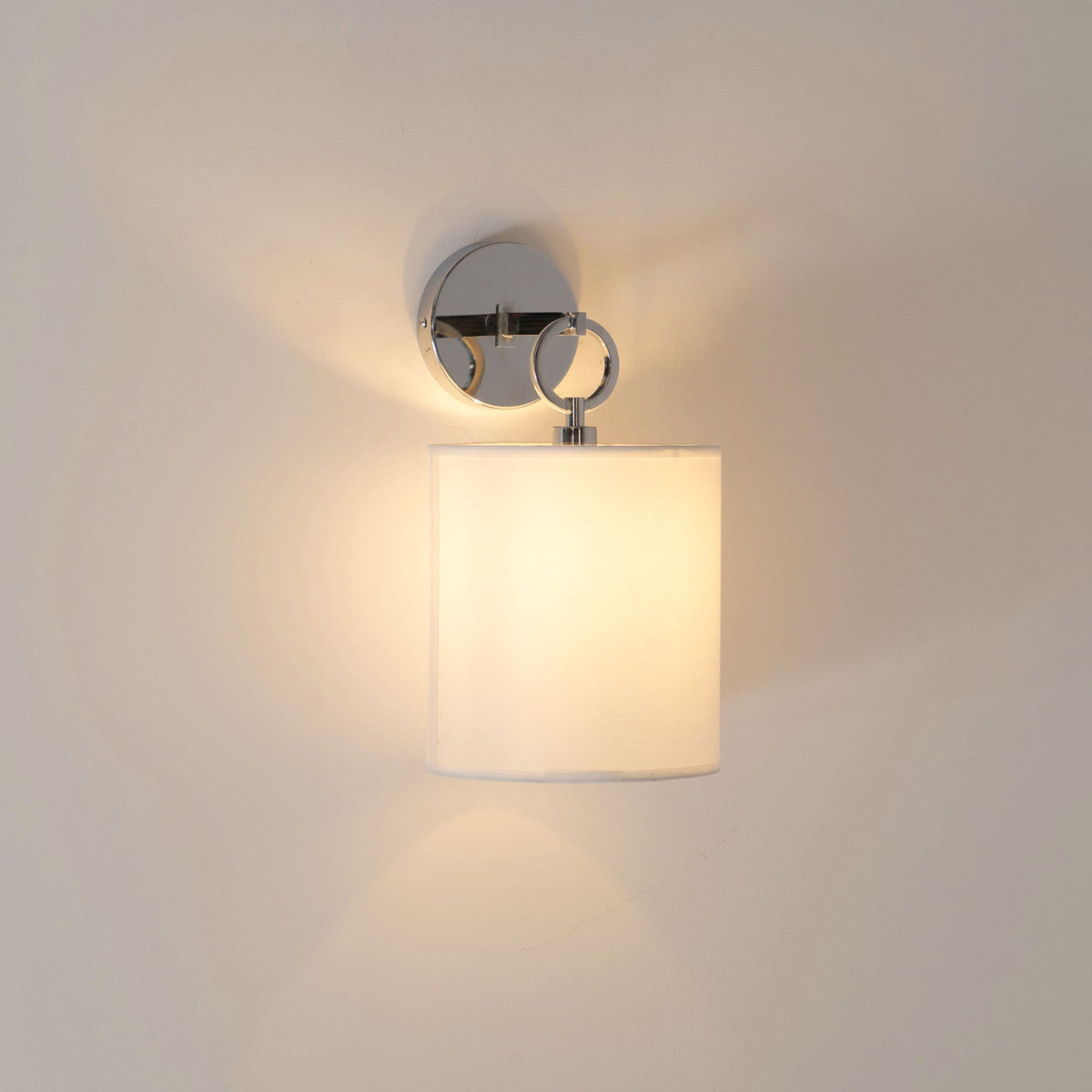 Emile Cylindrical Fabric Shade Wall Lamp Farmhouse