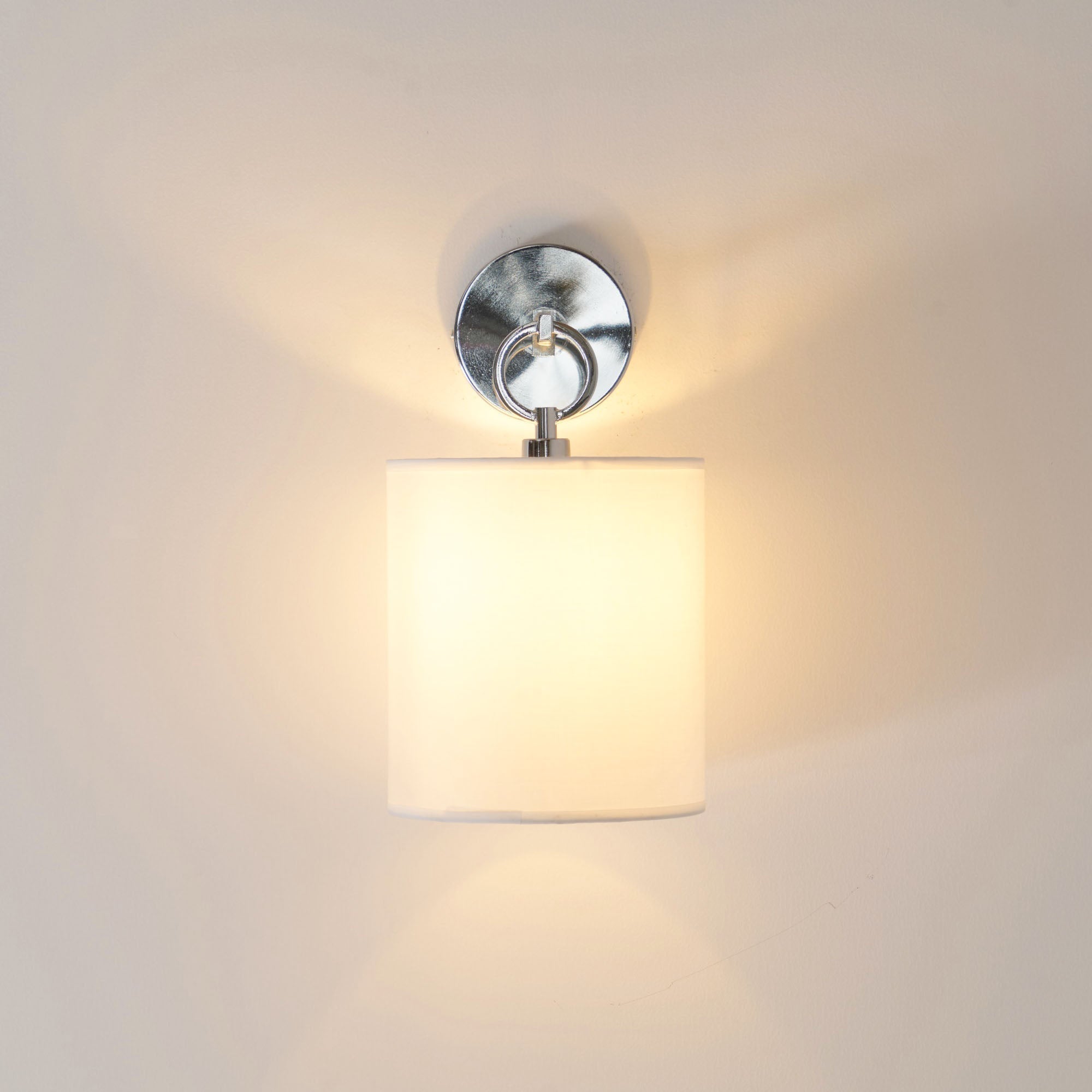 Emile Cylindrical Fabric Shade Wall Lamp Farmhouse