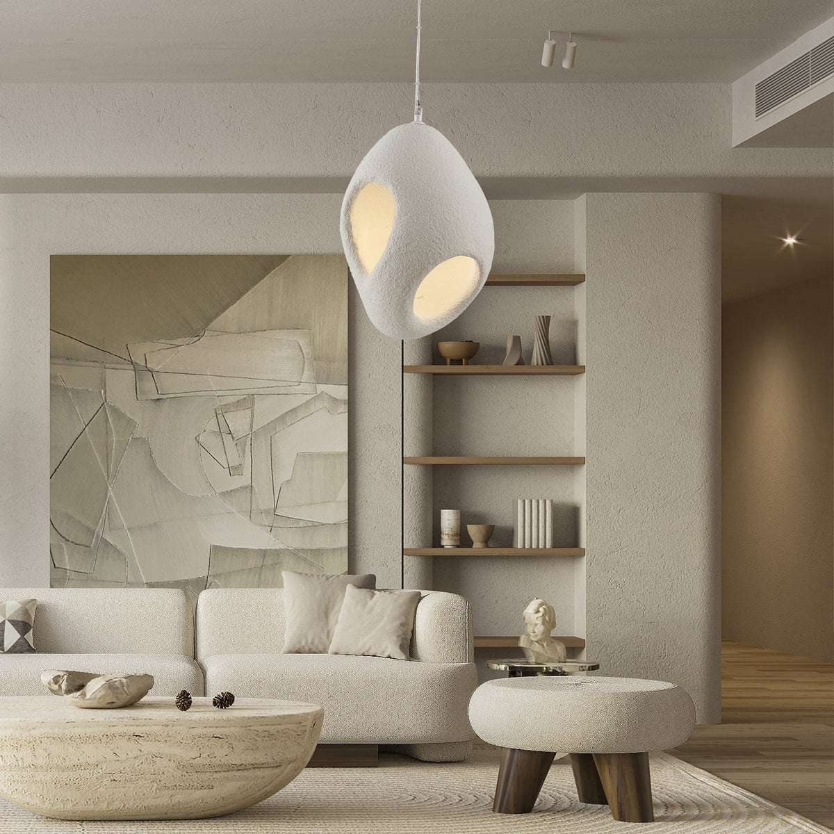 Zavelyra Textured Resin Pendant Light