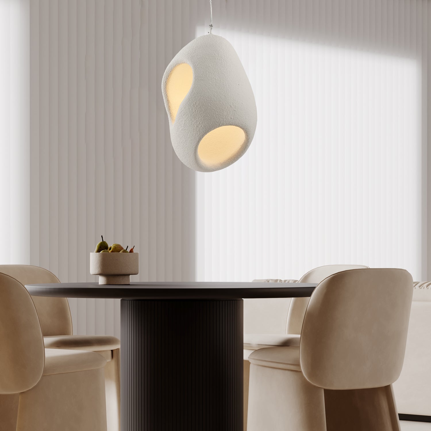 Zavelyra Textured Resin Pendant Light
