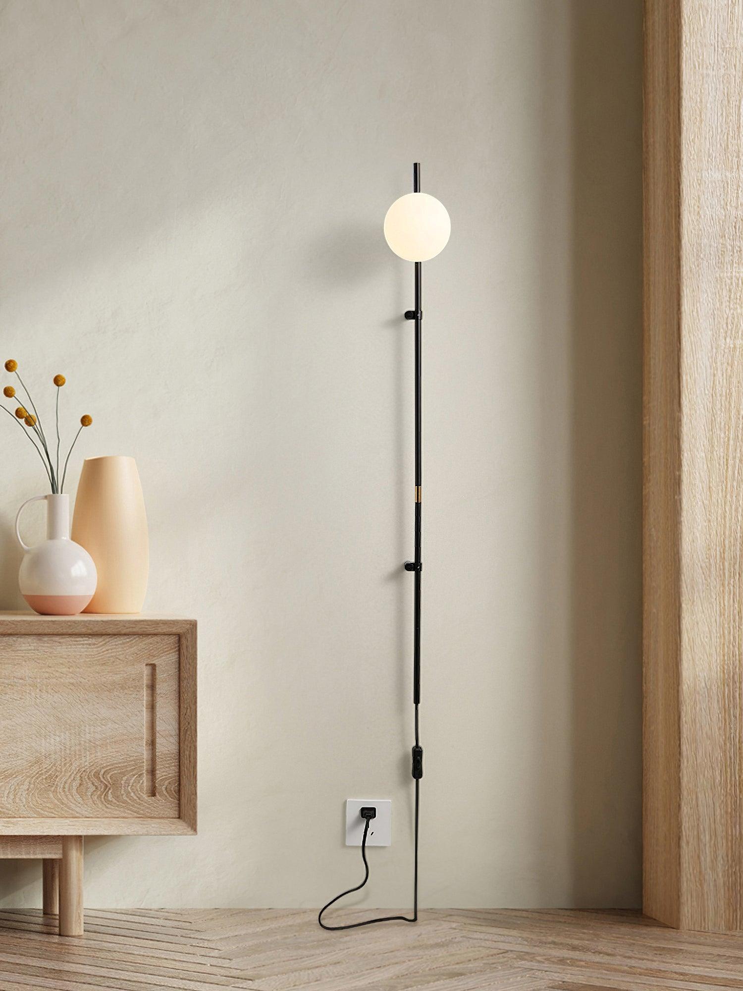 Curaeion Modern Minimalist Plug In Glass Wall Lamp