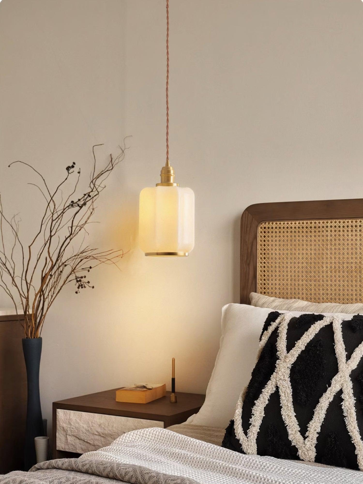 Lume Brass Vintage Pendant Light - Neutral Decor