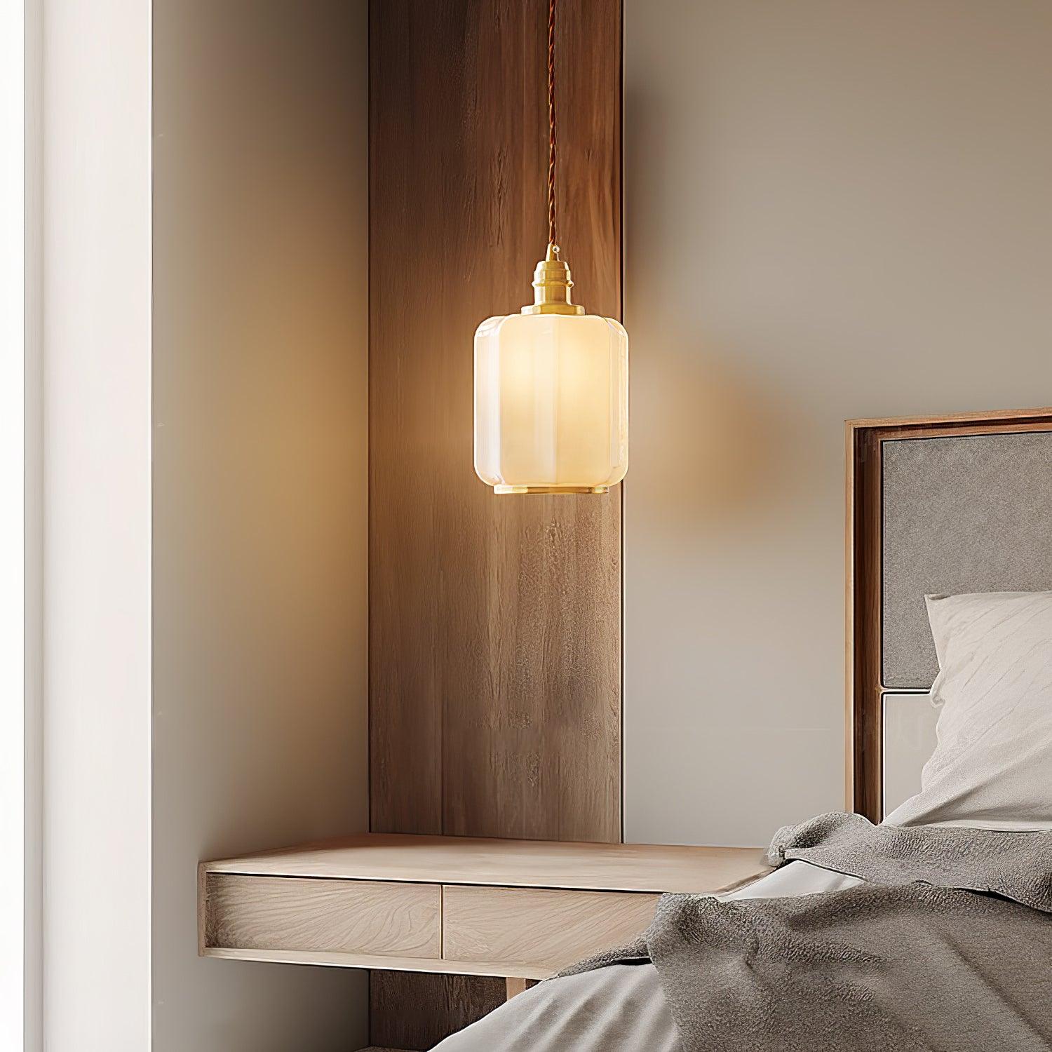 Lume Brass Vintage Pendant Light - Neutral Decor