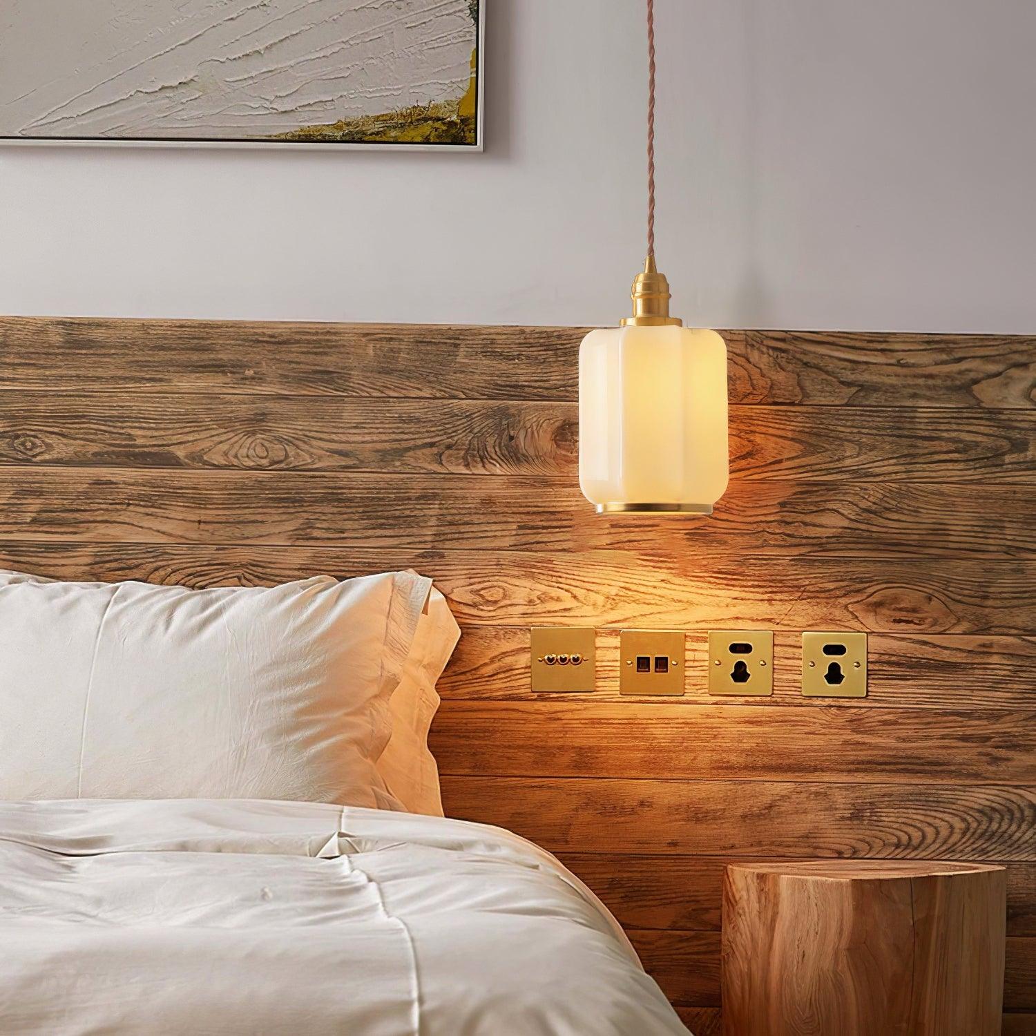 Lume Brass Vintage Pendant Light - Neutral Decor