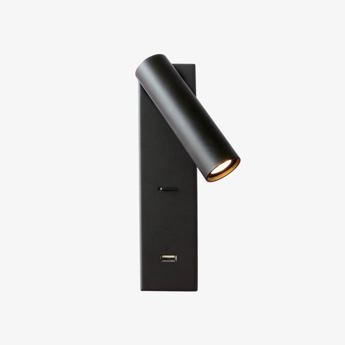 Sothis Modern Minimalist Bedside USB Black Wall Light