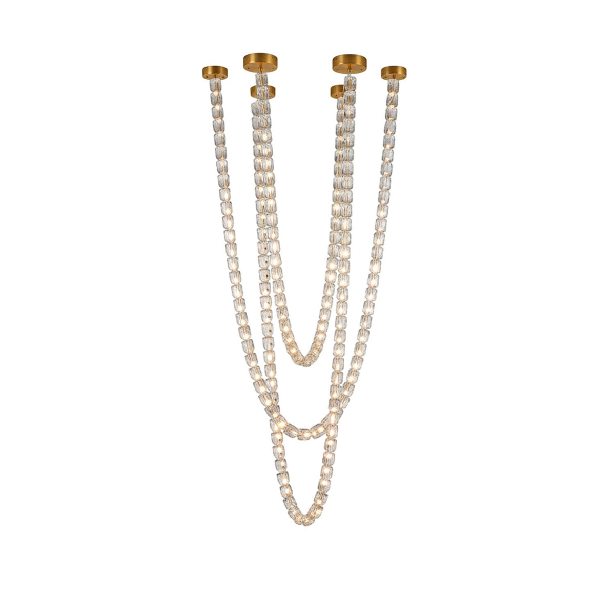 Nexus Gold  Crystal Chandelier