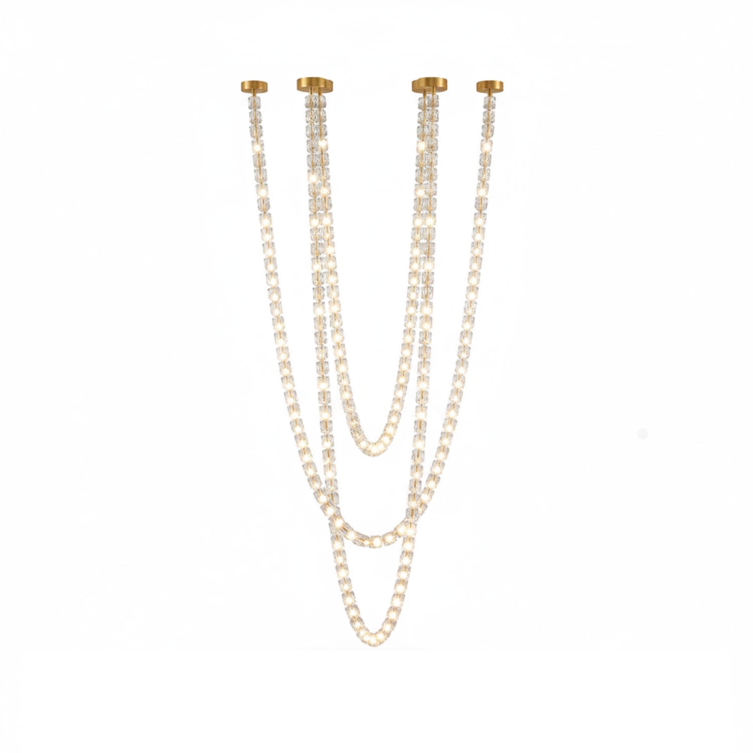 Nexus Gold  Crystal Chandelier