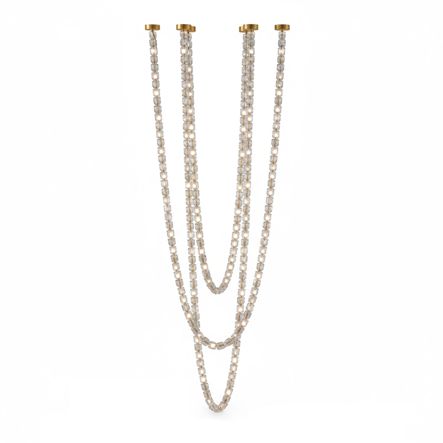 Nexus Gold  Crystal Chandelier