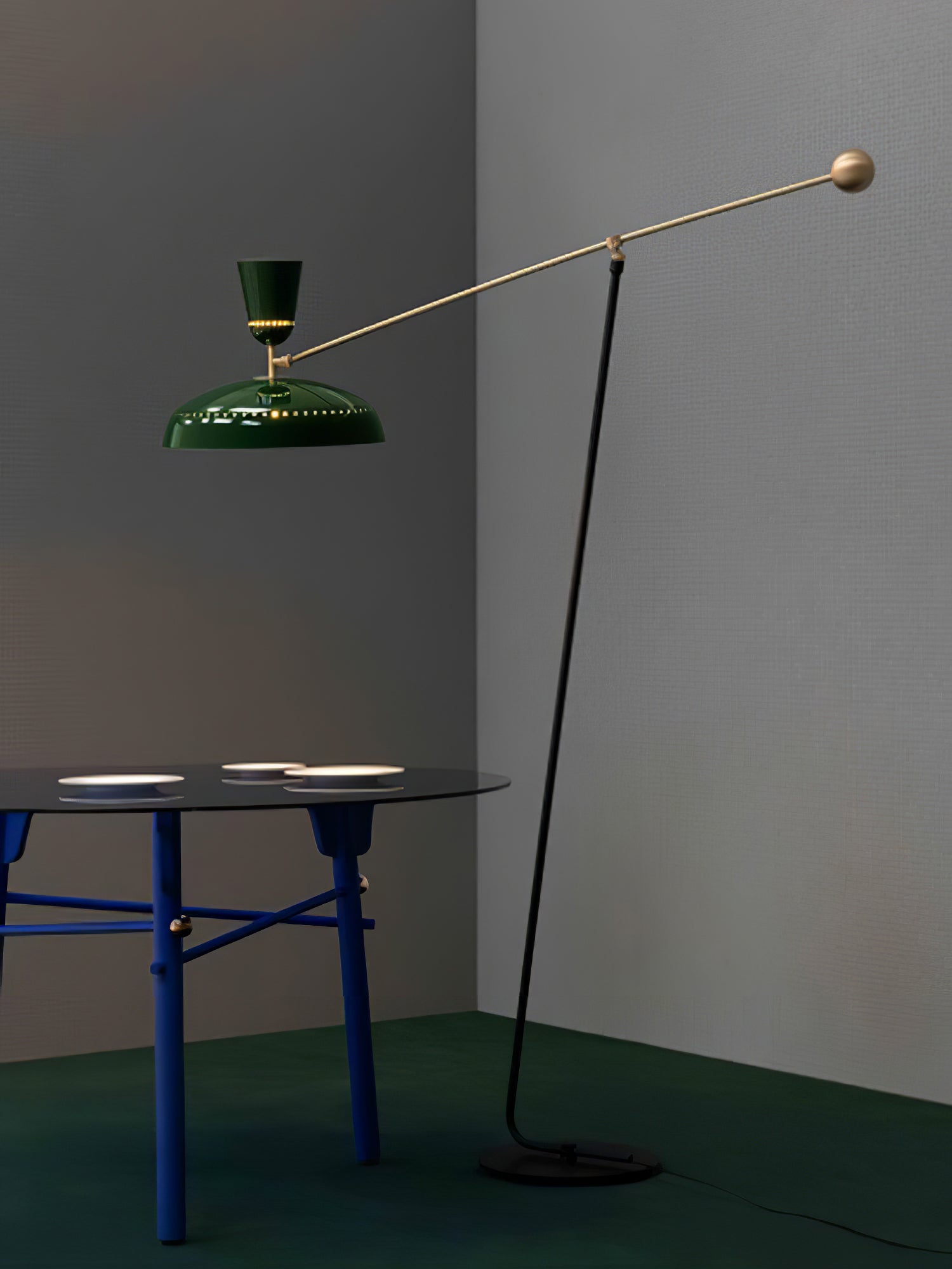 Celeste Minimalism Brass Floor Lamp