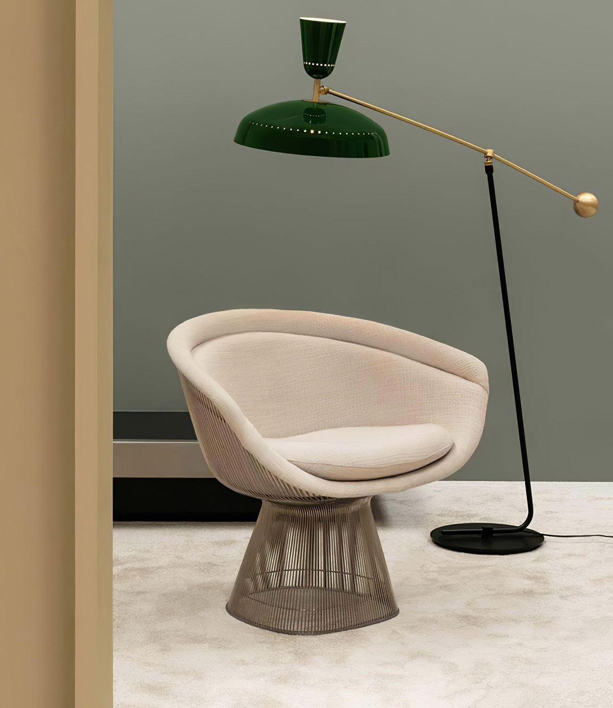 Celeste Minimalism Brass Floor Lamp