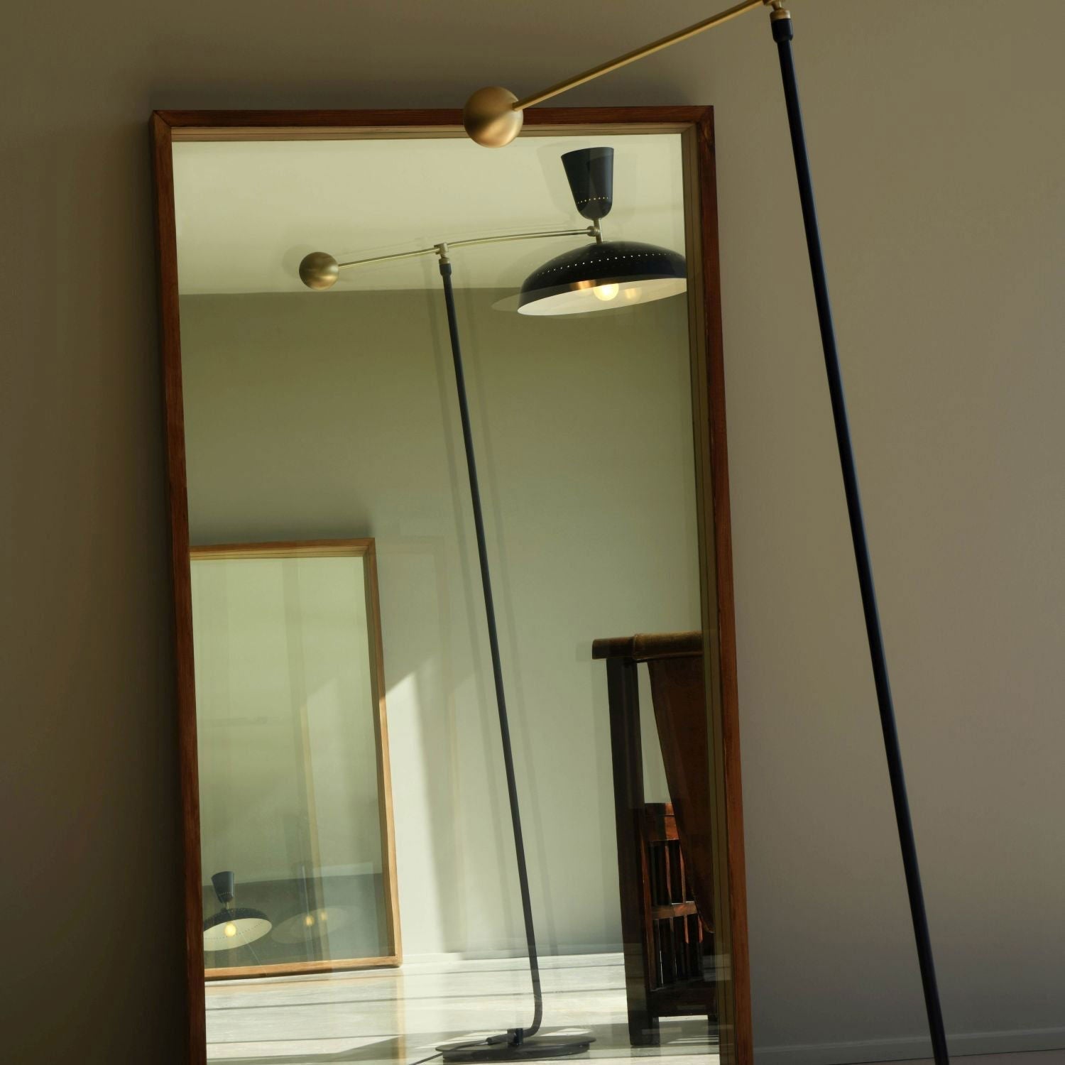 Celeste Minimalism Brass Floor Lamp