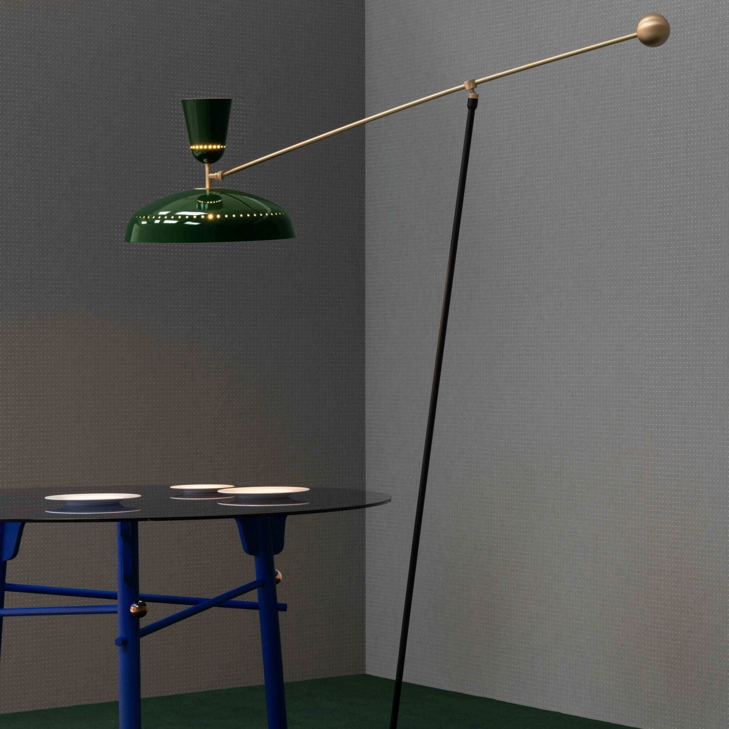 Celeste Minimalism Brass Floor Lamp