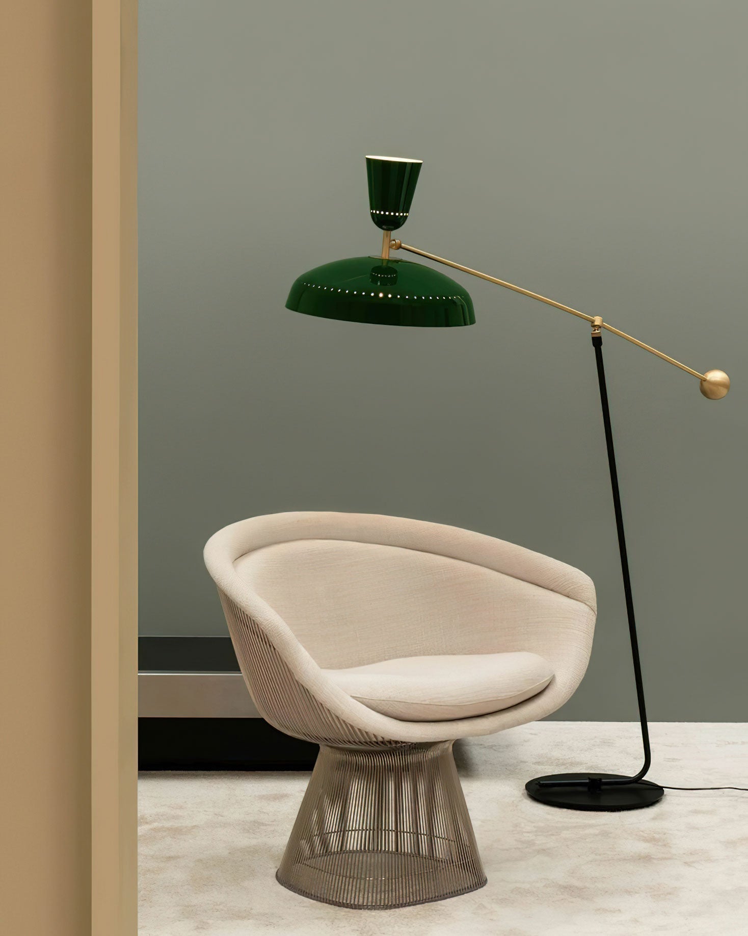 Celeste Minimalism Brass Floor Lamp