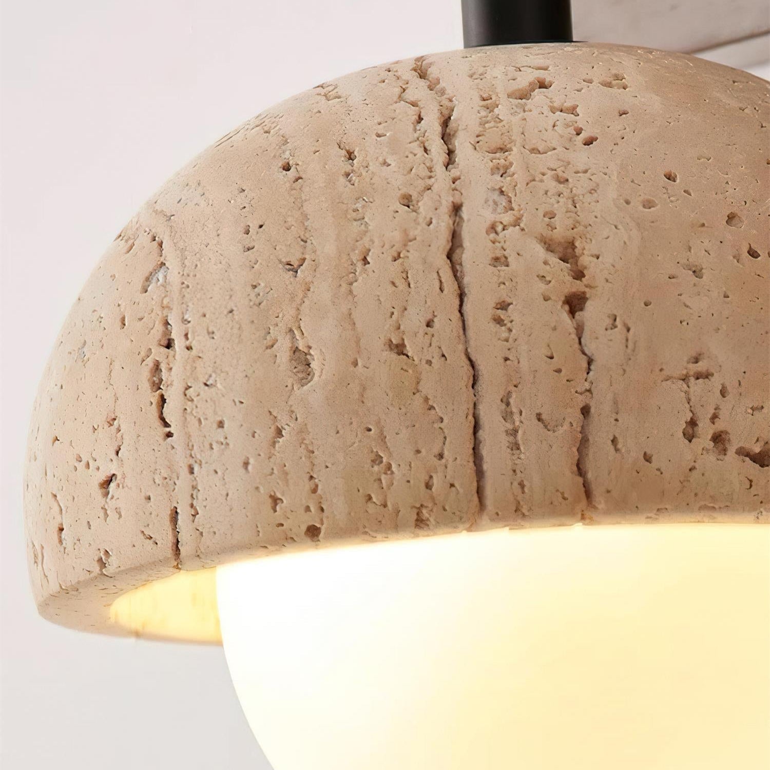 Gevon Travertine Wall Lamp - Neutral Decor