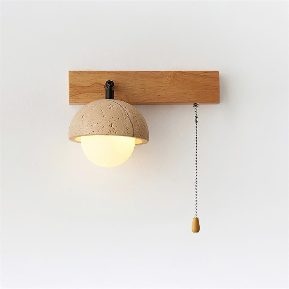 Gevon Travertine Wall Lamp - Neutral Decor