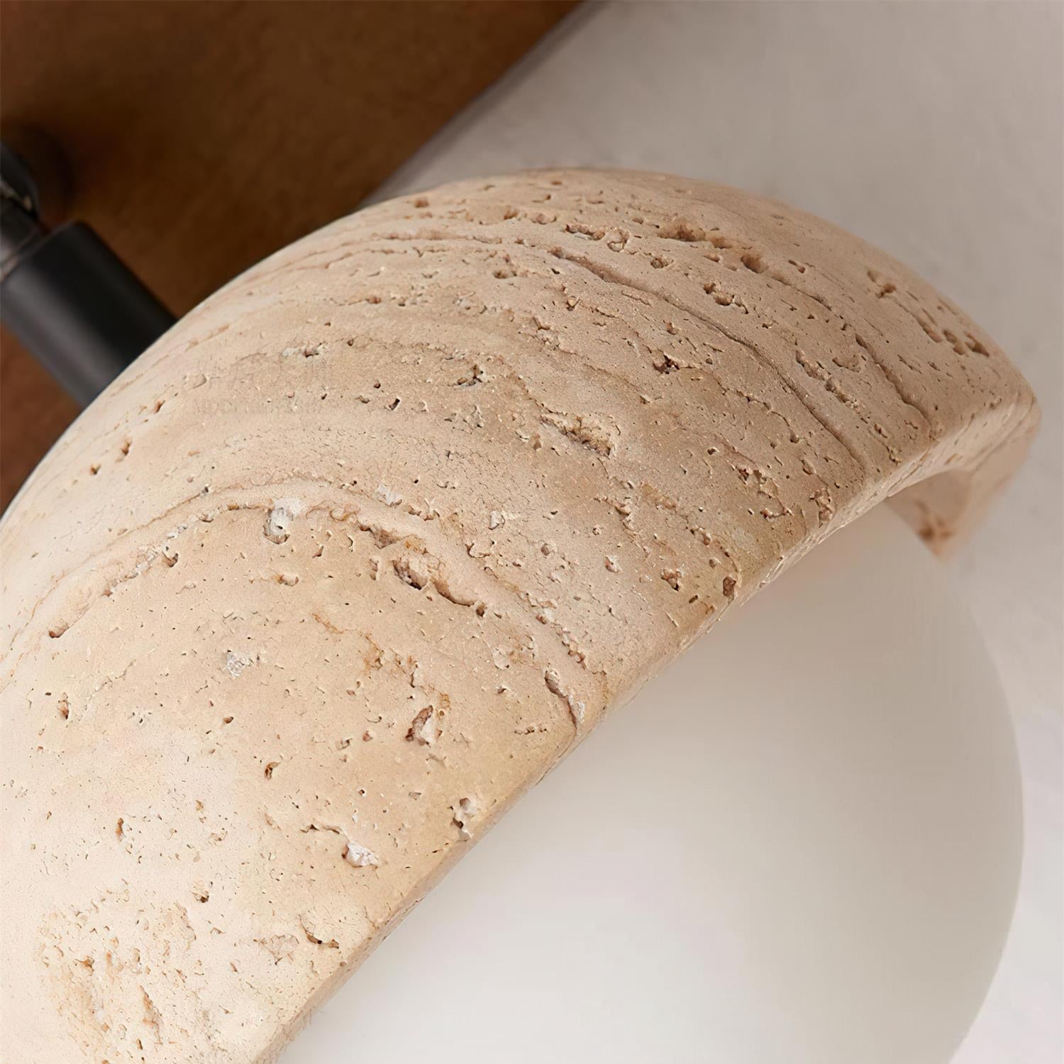 Gevon Travertine Wall Lamp - Neutral Decor