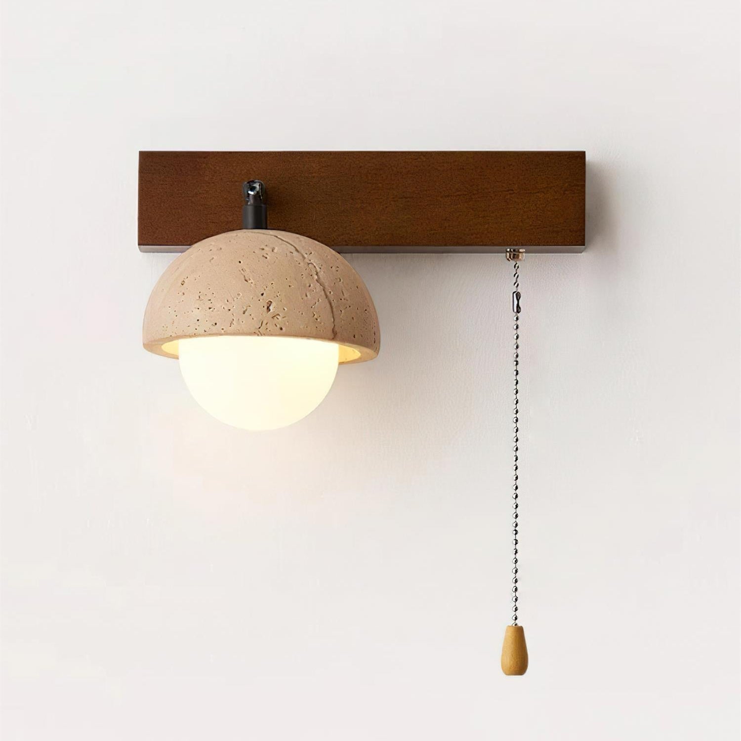 Gevon Travertine Wall Lamp - Neutral Decor