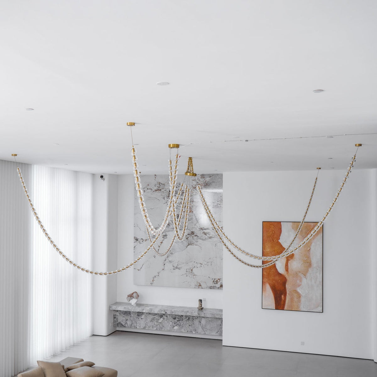 Nexus Gold  Crystal Chandelier