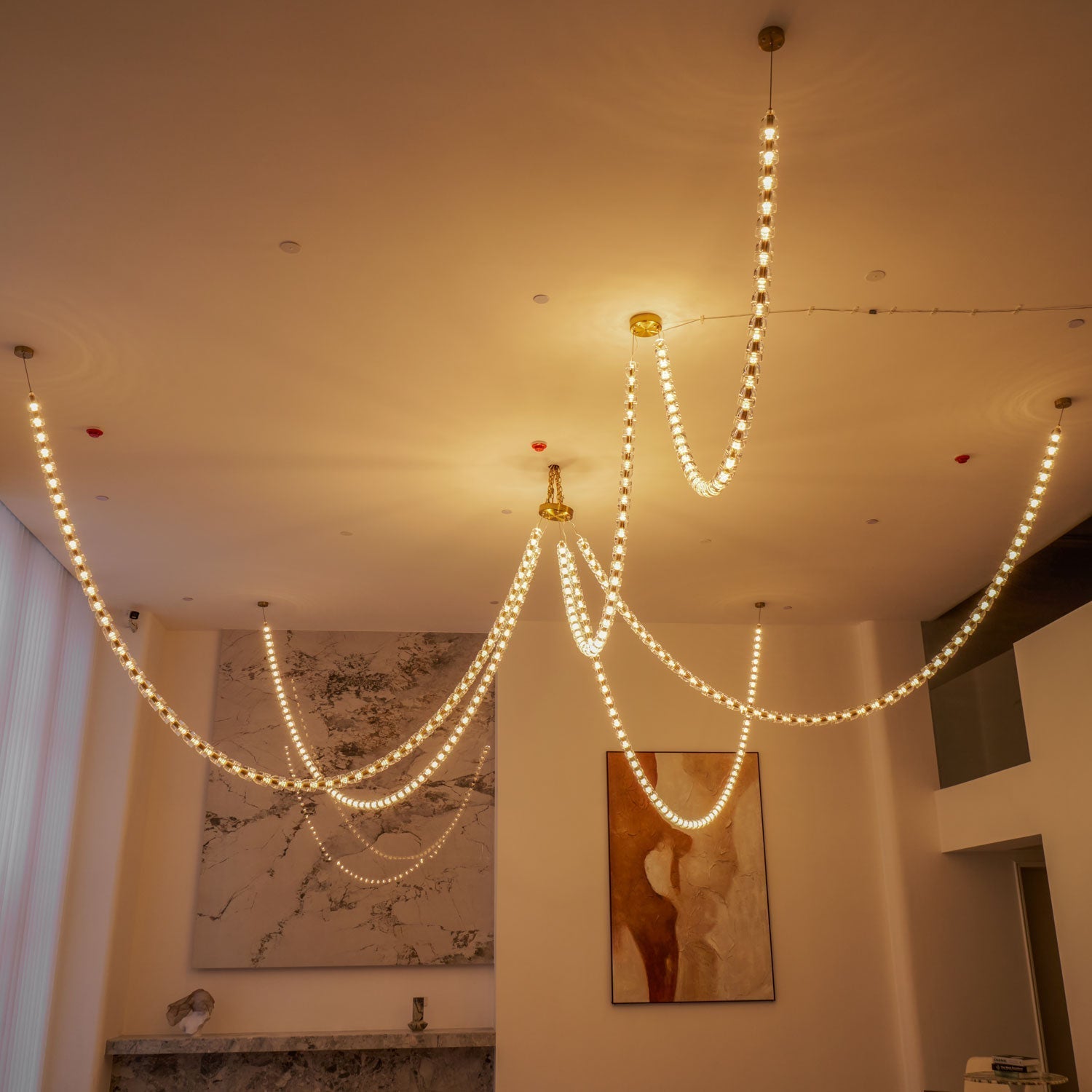 Nexus Gold  Crystal Chandelier