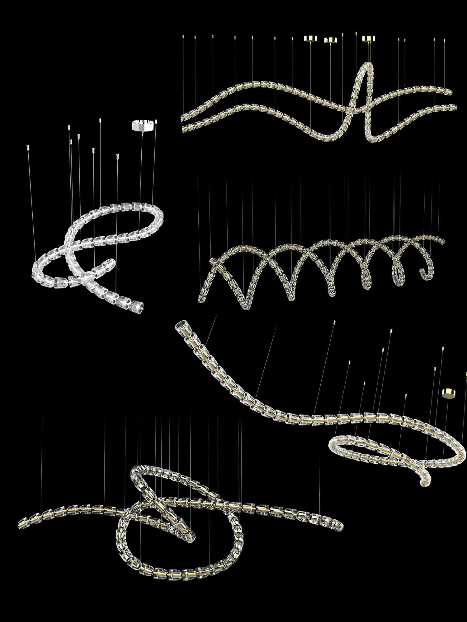 Zevenila Modern Acrylic Chandelier
