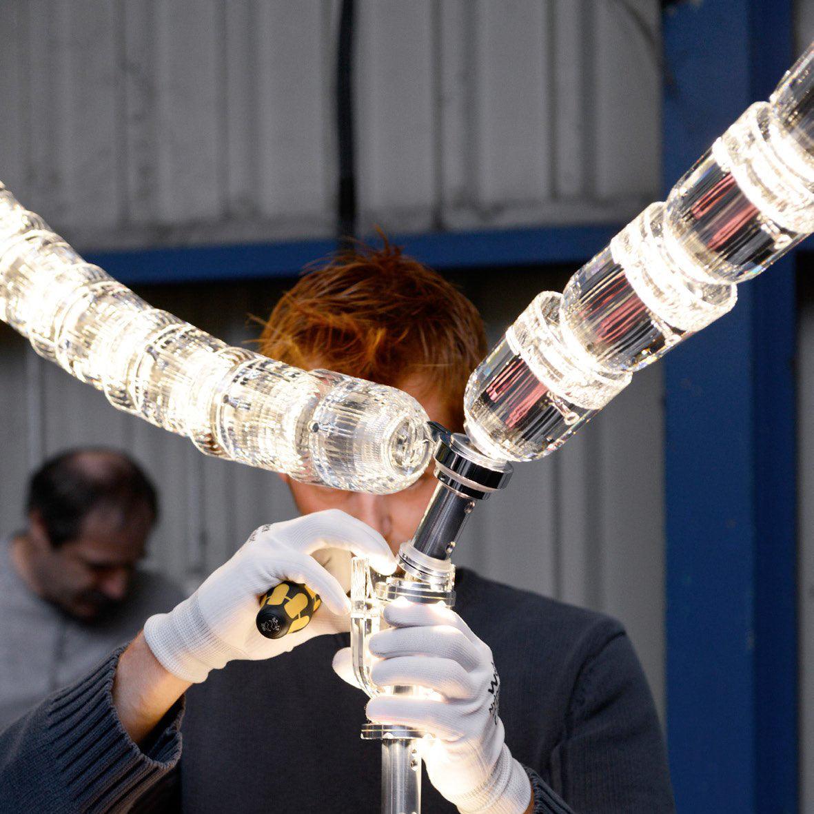 Nexus  Chrome   Crystal Chandelier