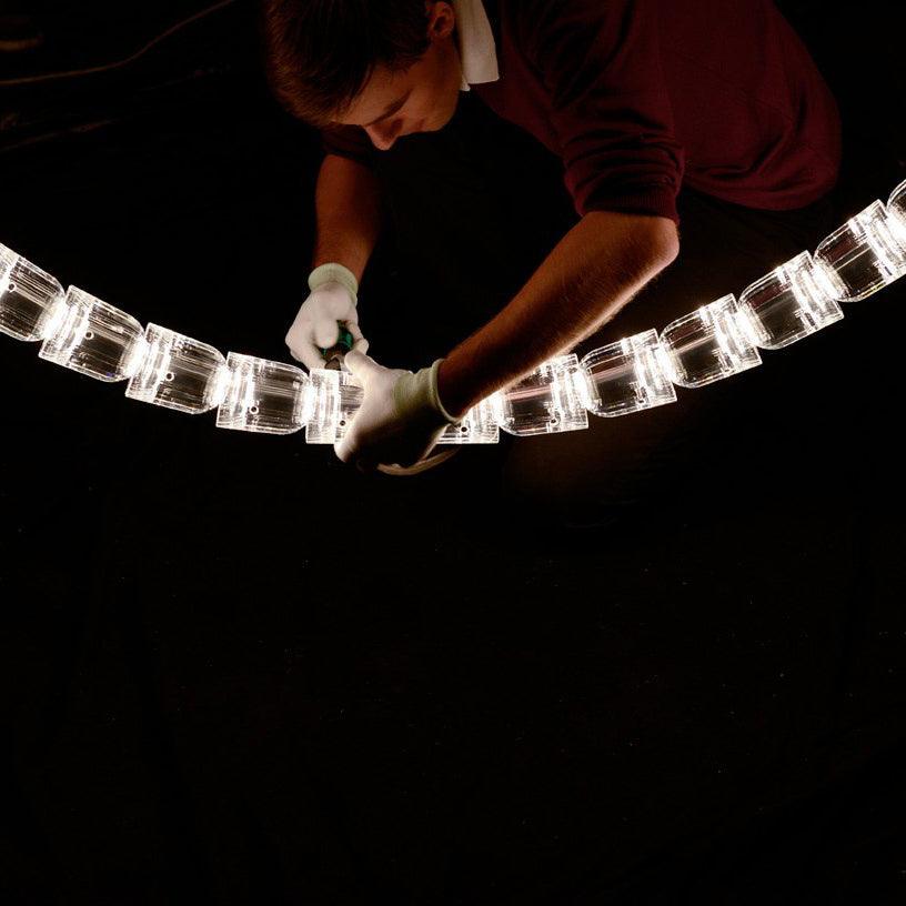 Nexus  Chrome   Crystal Chandelier