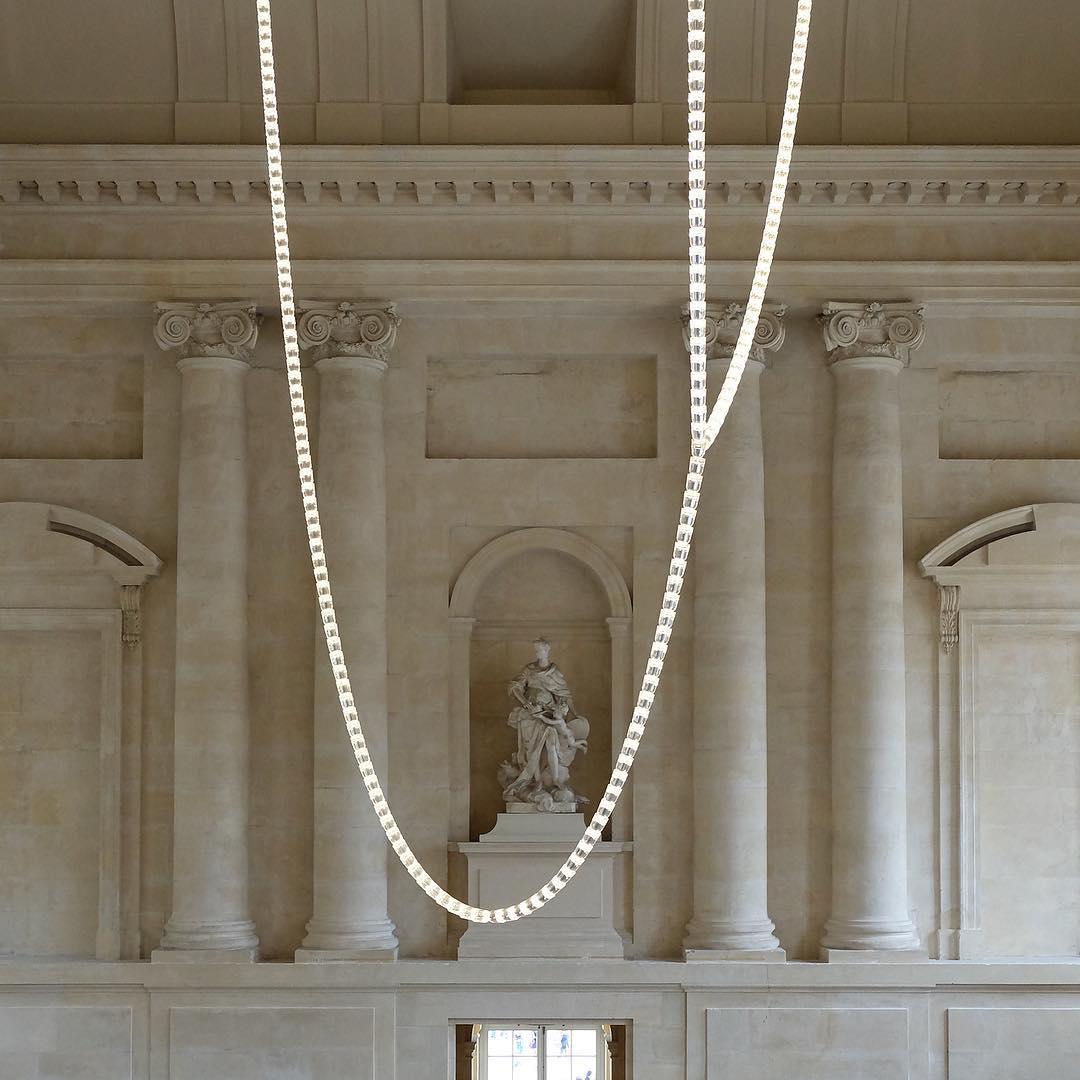 Elyisaine Chandelier Crystal Gold LED 3-Line