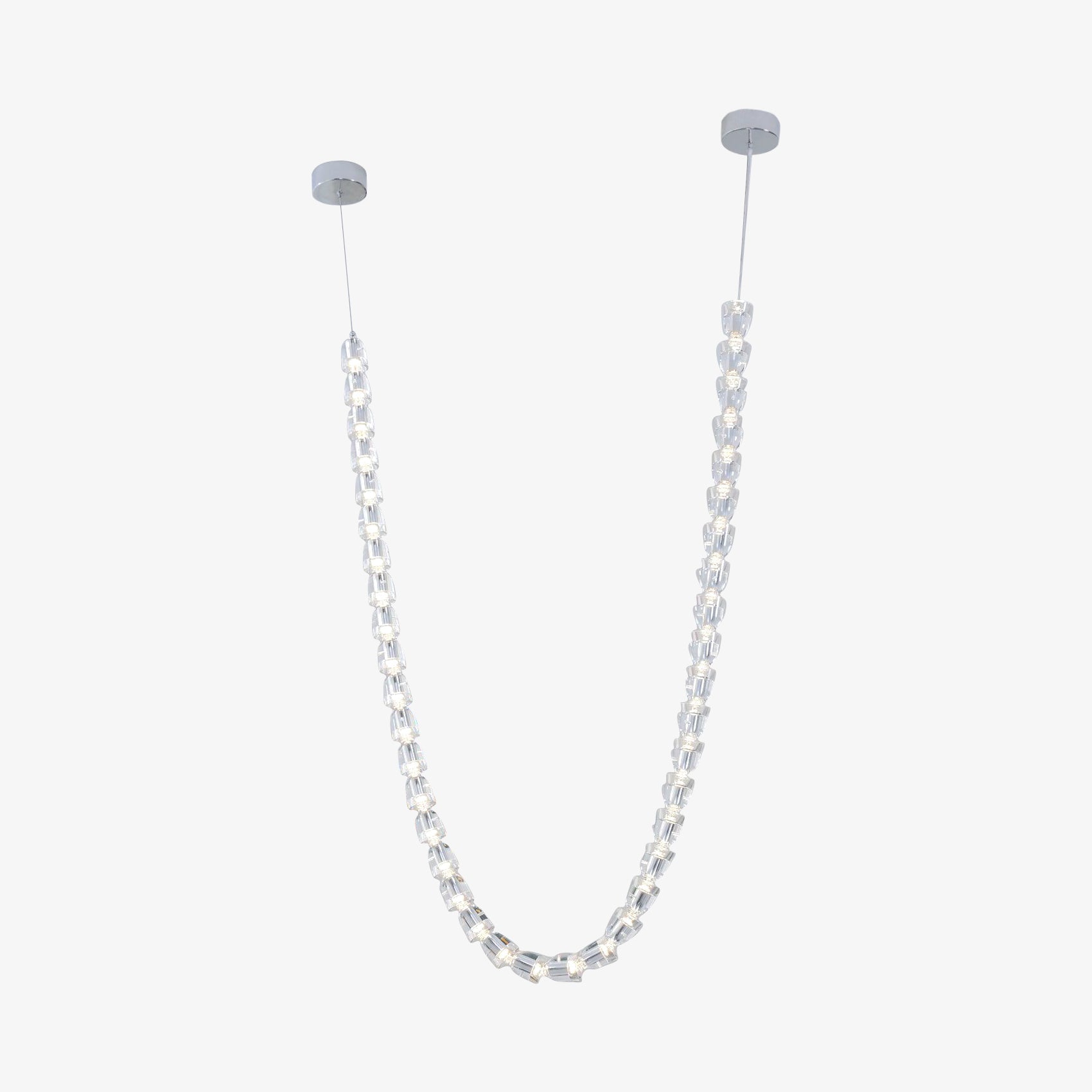 Nexus  Chrome   Crystal Chandelier