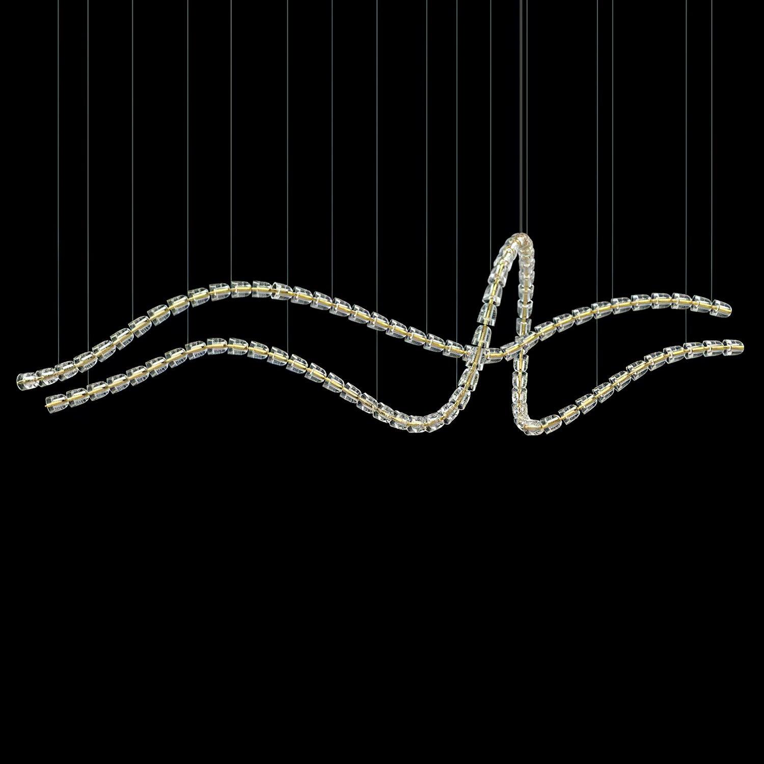 Elyireon Crystal Cascade Chandelier