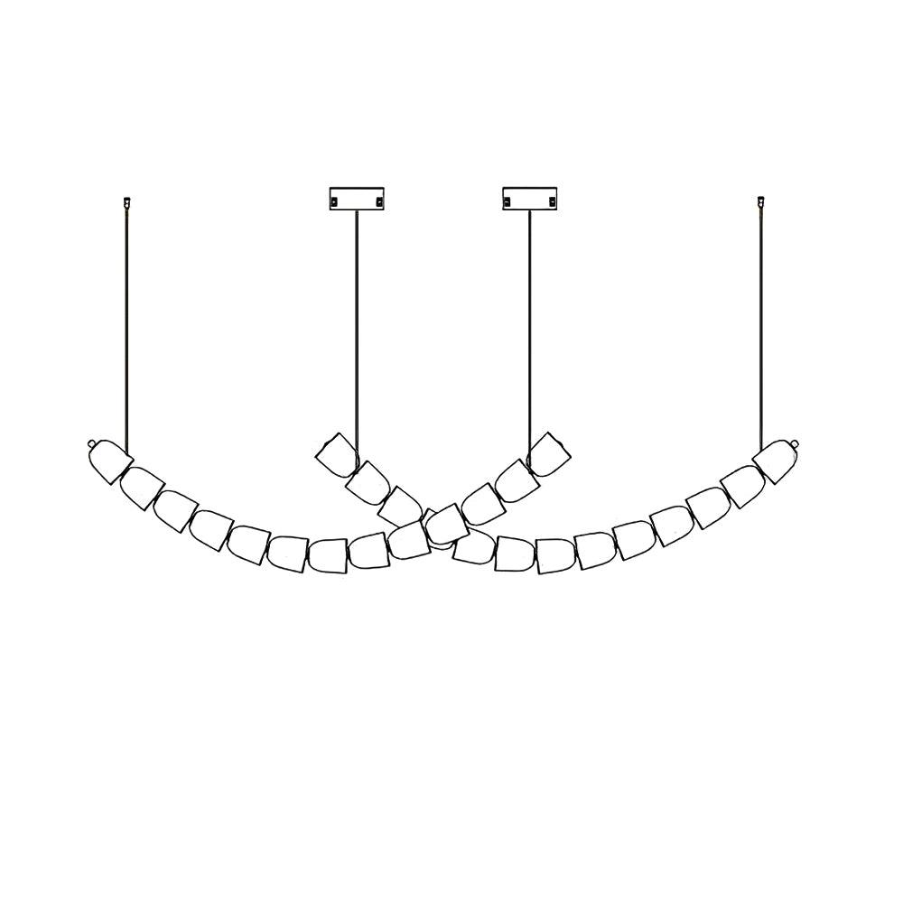 Nexus  Chrome   Crystal Chandelier