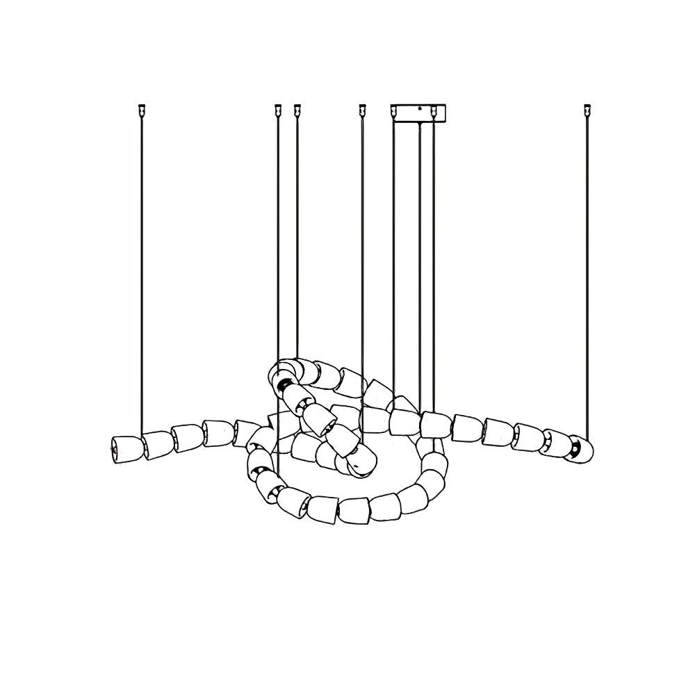 Nexus  Chrome   Crystal Chandelier